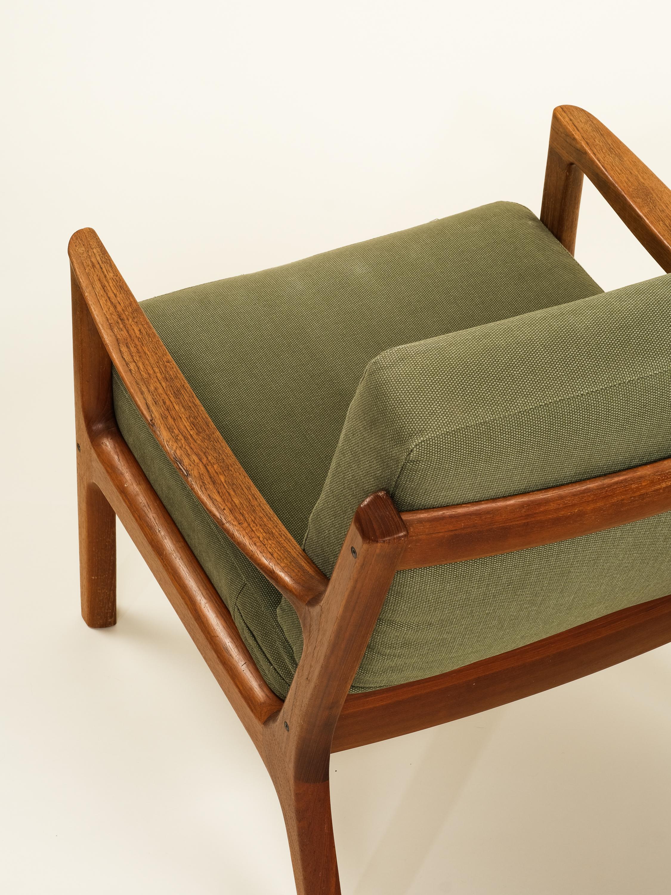 Pair of 'Senator' Lounge Chairs by Ole Wanscher for France & Søn, 1950s 9