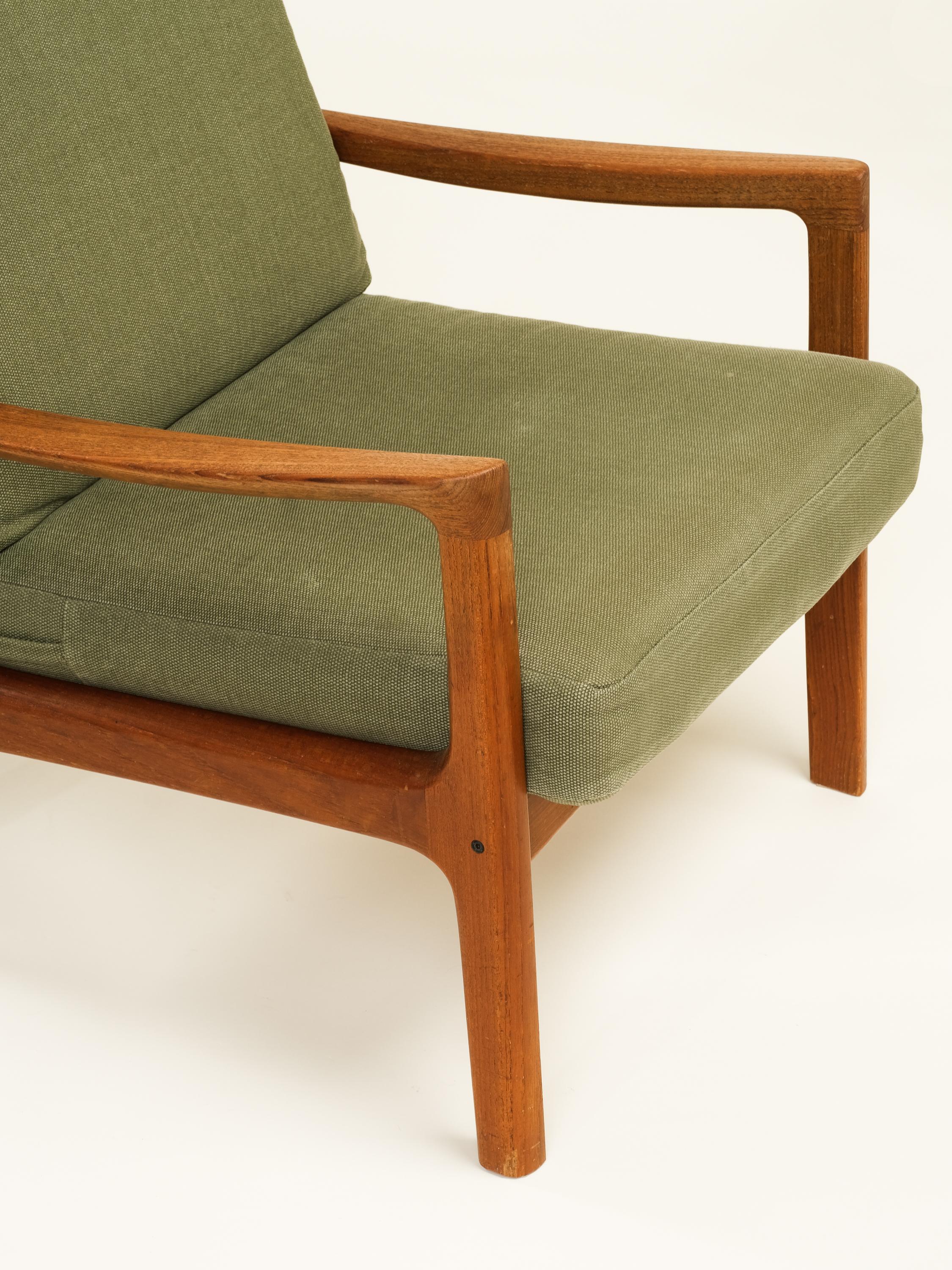 Danish Pair of 'Senator' Lounge Chairs by Ole Wanscher for France & Søn, 1950s