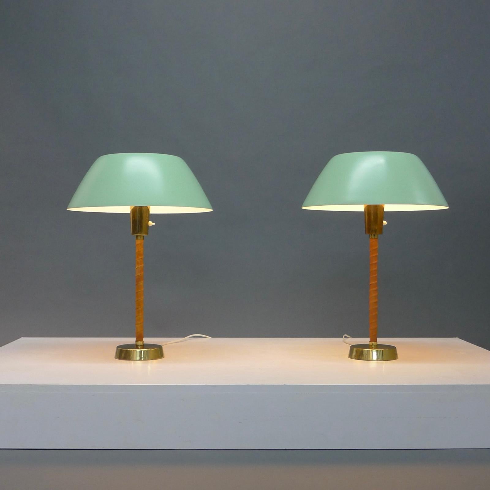 Pair of Senator Table Lamps, Lisa Johansson-Pape for Orno, Finland, design 1947 3