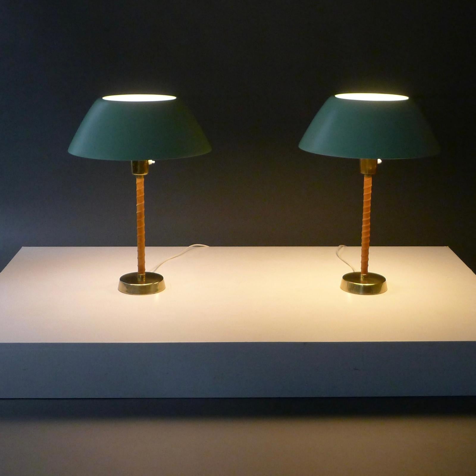 Pair of Senator Table Lamps, Lisa Johansson-Pape for Orno, Finland, design 1947 6