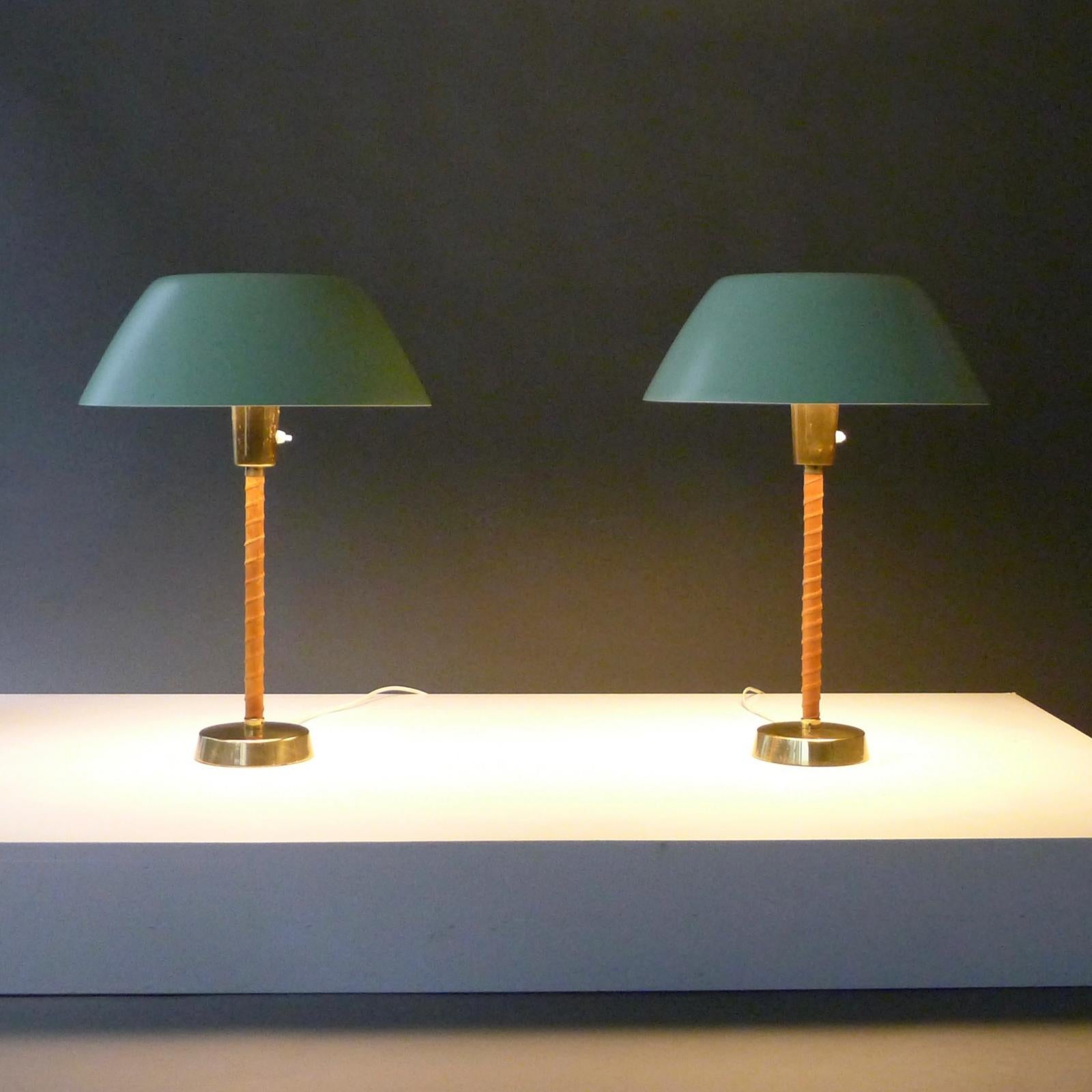 Pair of Senator Table Lamps, Lisa Johansson-Pape for Orno, Finland, design 1947 7