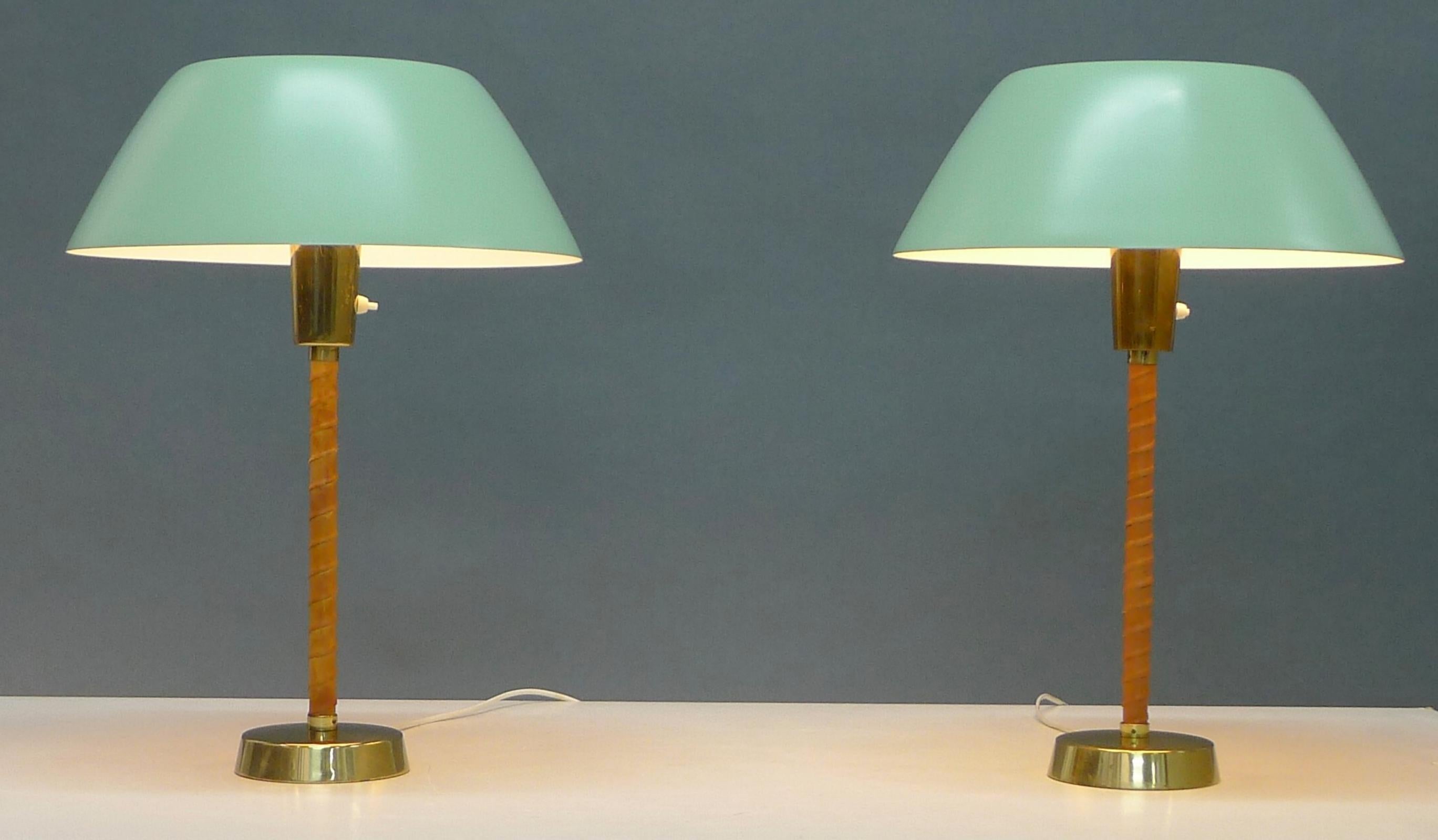 Pair of Senator Table Lamps, Lisa Johansson-Pape for Orno, Finland, design 1947 2