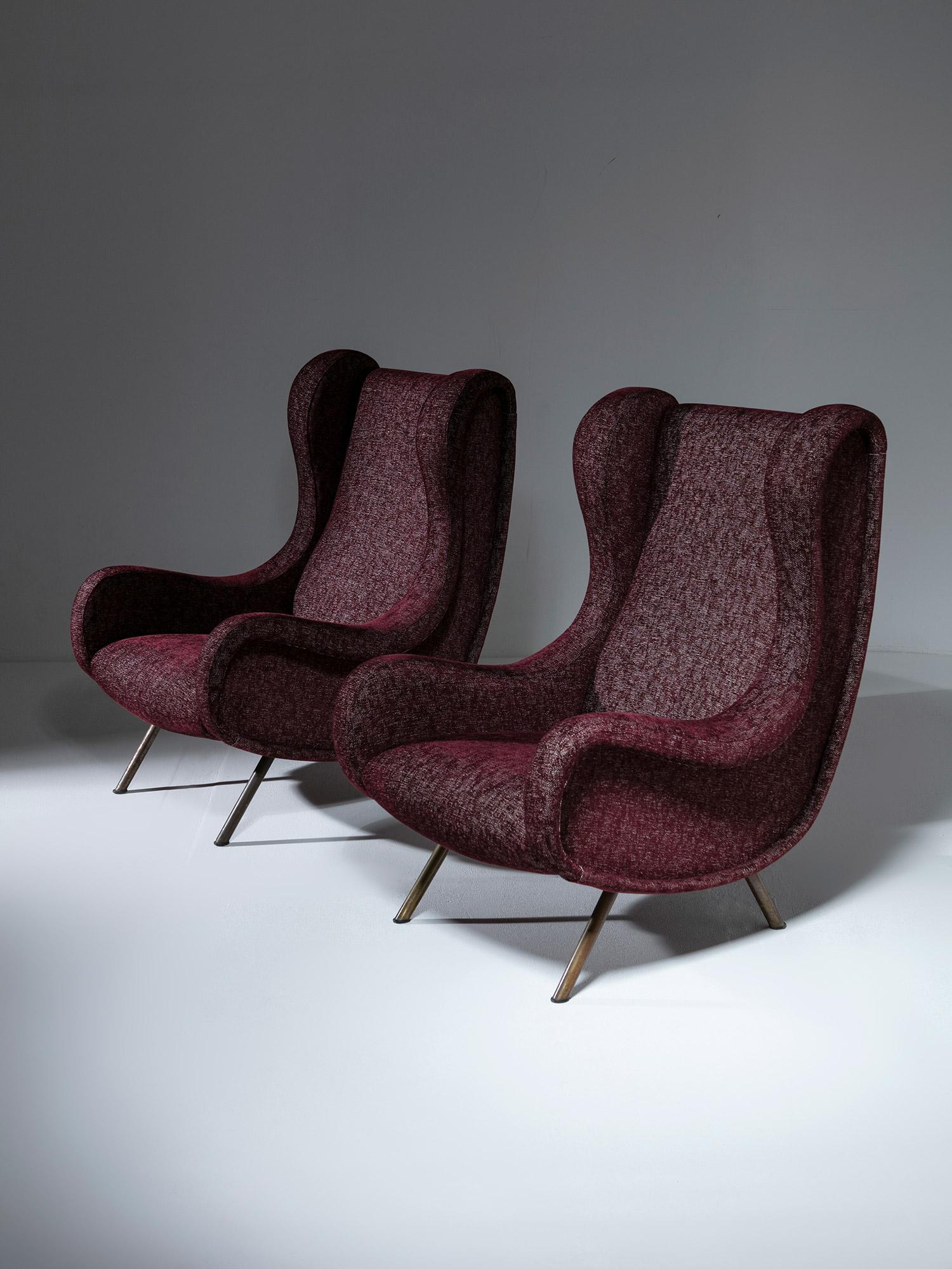 Set of two Senior armchairs by Marco Zanuso for Arflex.