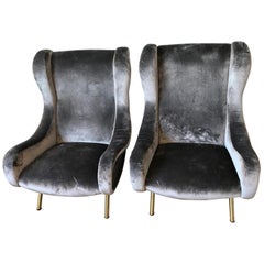 Pair of Senior Armchairs by Marco Zanuso