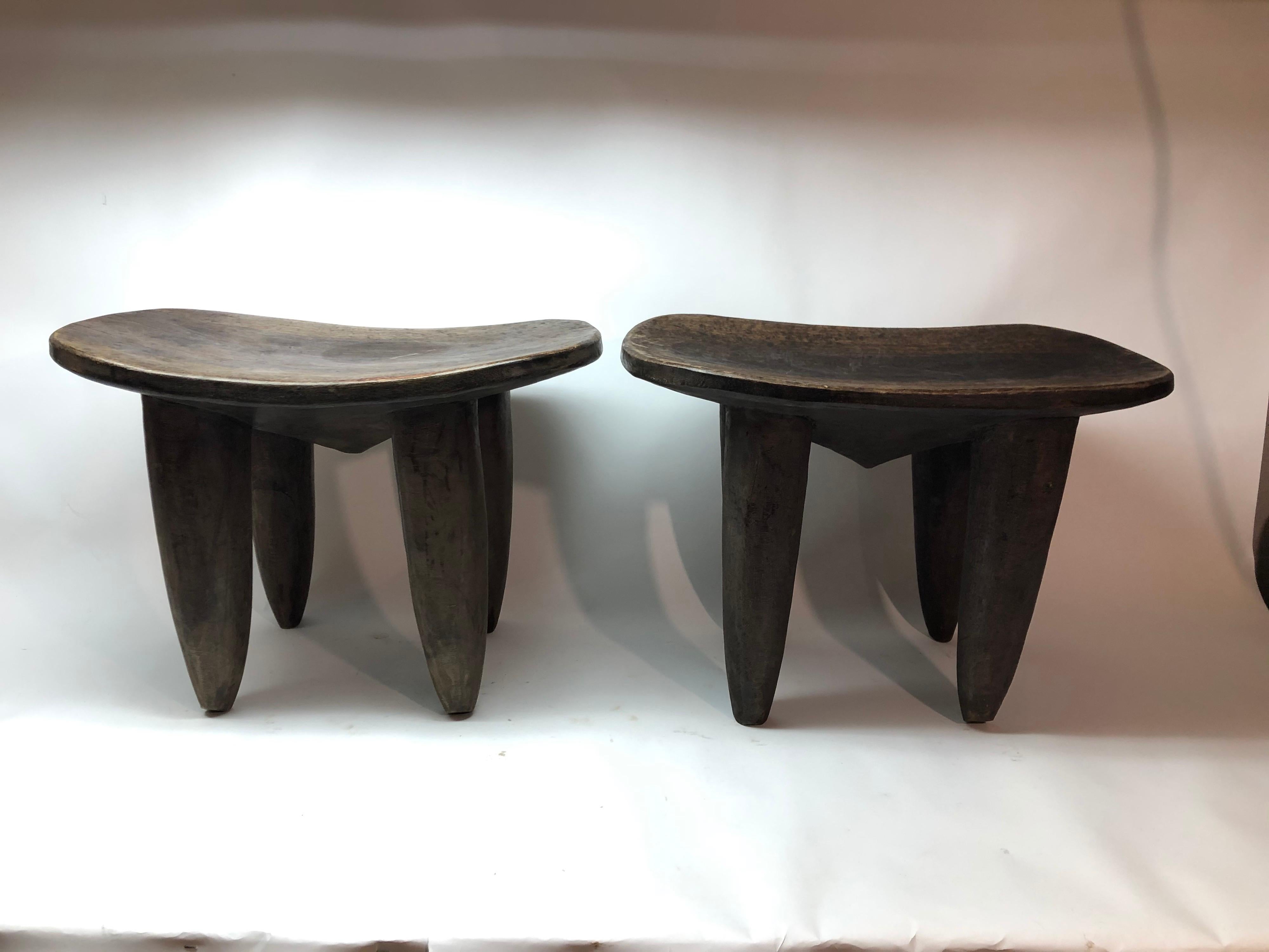 African accent tables from Cote d'Ivoire. Sold together or separately. 1400.00 each. They also make great side and occasional tables.
