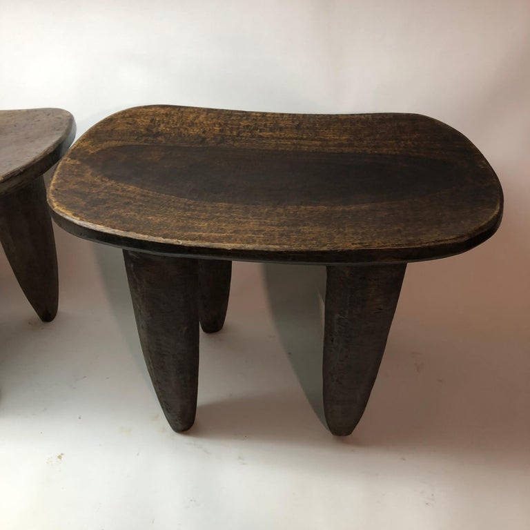 Pair of Senufo African Stools For Sale at 1stdibs
