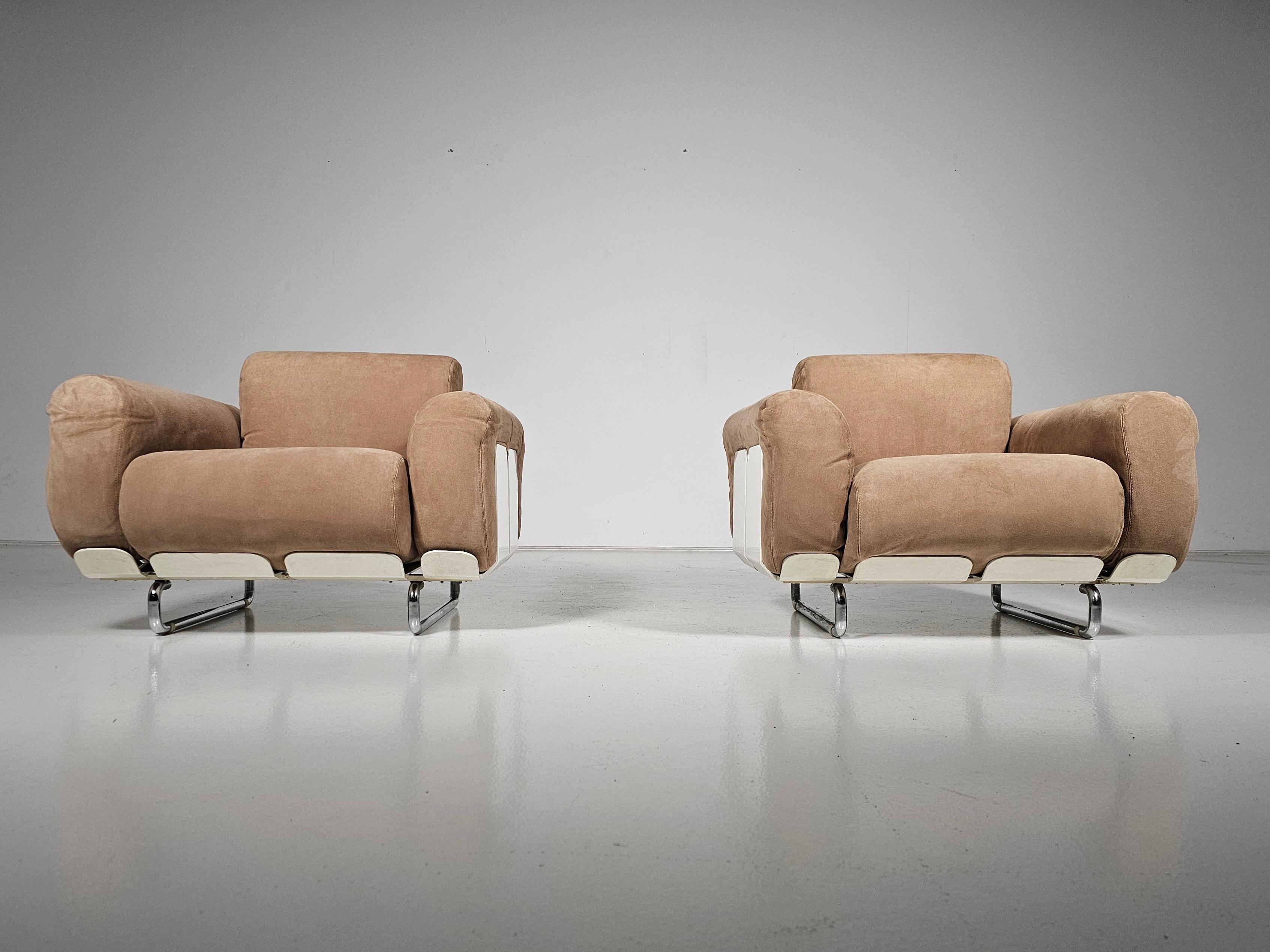 Paire de chaises longues Senzafine d'Eleonore Peduzzi Riva pour Zanotta, années 1960 en vente 2