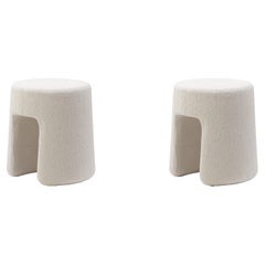 Pair of Sequoia Pouf, Barnum 24-Lana, by Space Copenhagen for Fredericia