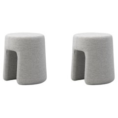 Pair of Sequoia Pouf, Hallingdal 65-110, by Space Copenhagen for Fredericia