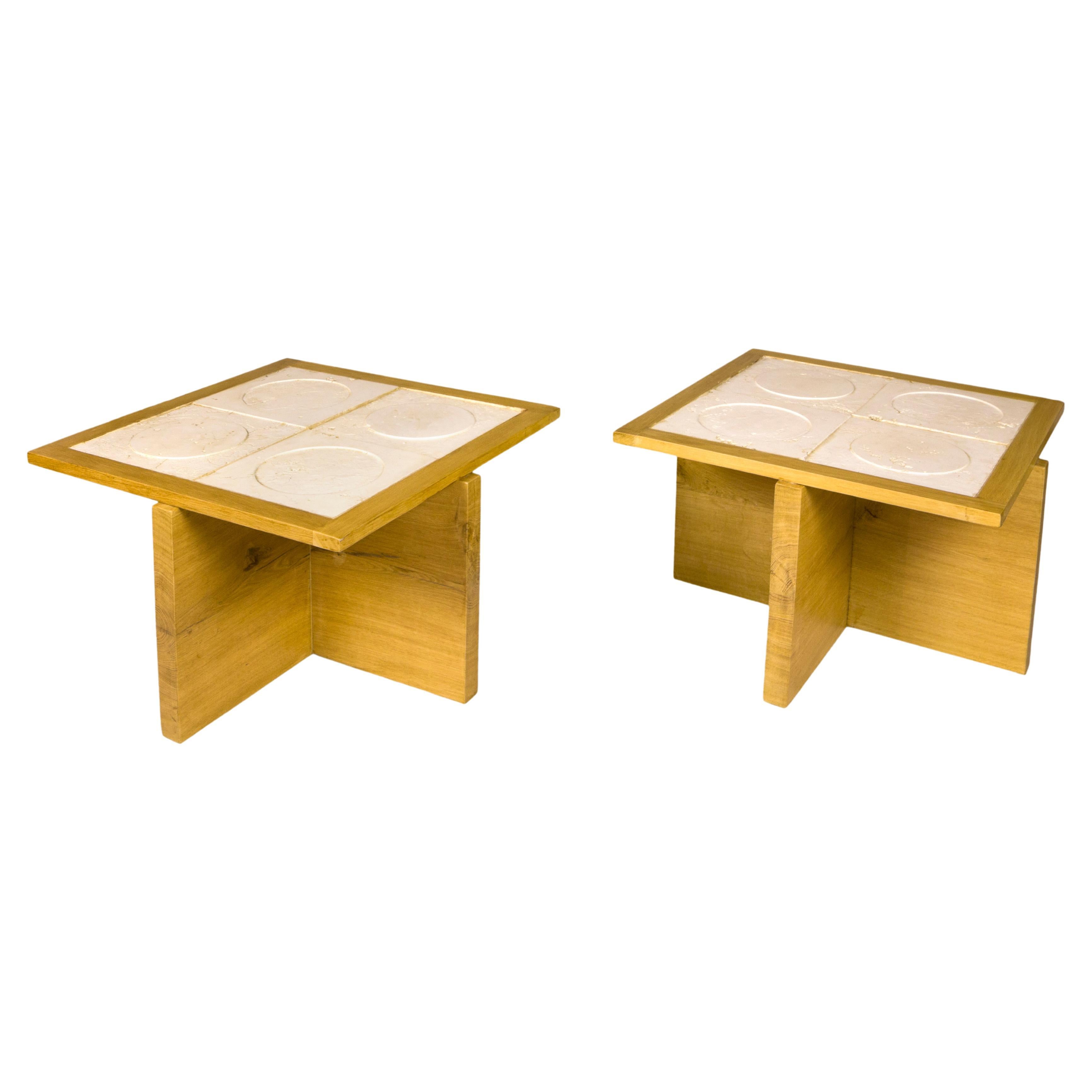 Pair of Serge Castella Side Tables, circa 2023, France