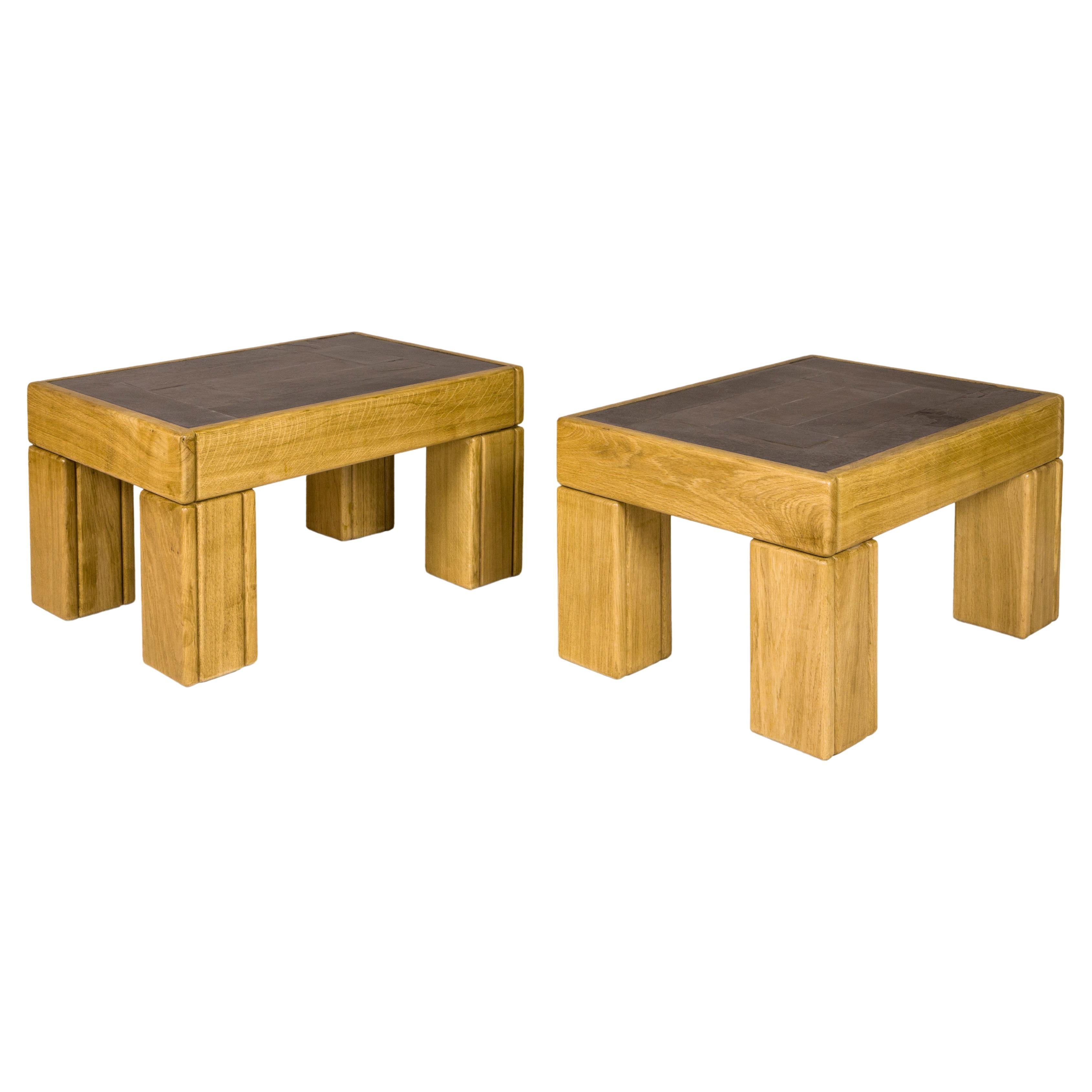 Pair of Serge Castella Side Tables, circa 2023, Spain For Sale