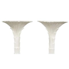 Pair of Serge Roche Style Torchieres