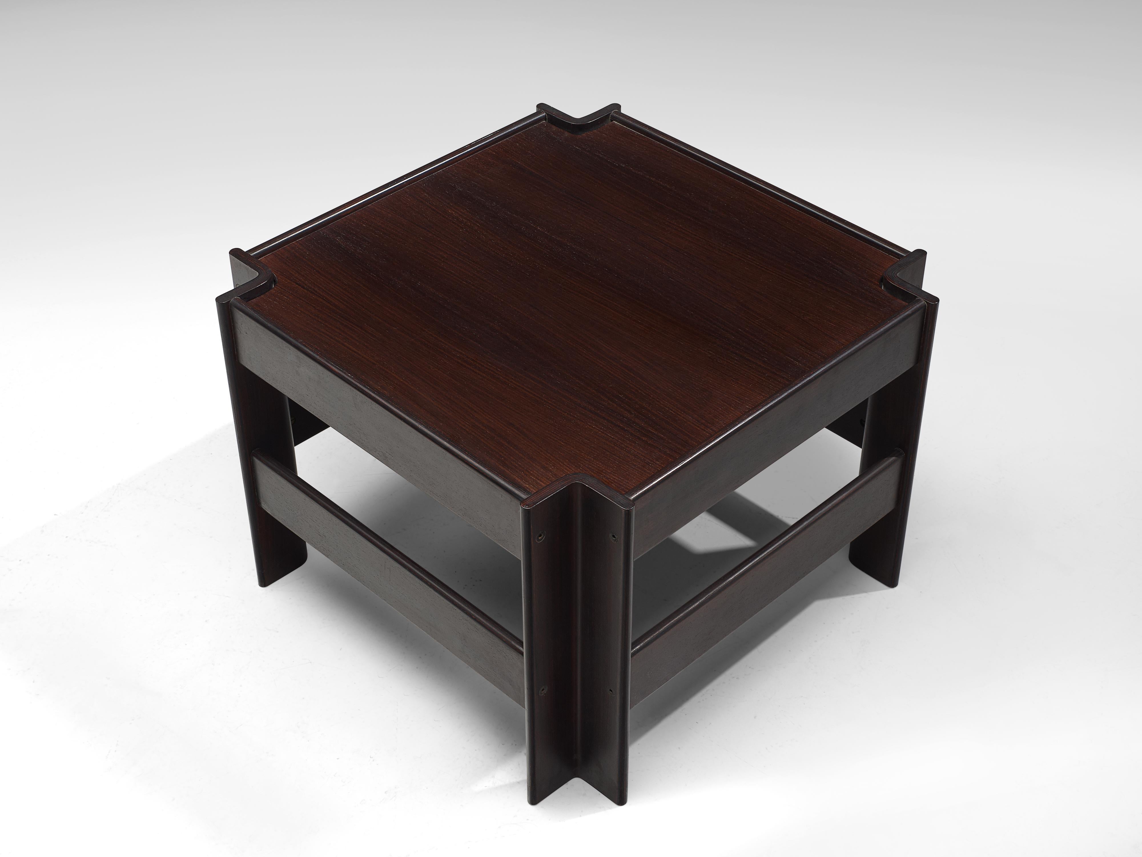 Mid-Century Modern Pair of Sergio Asti for Poltronova 'Zelda' Wooden Coffee Tables