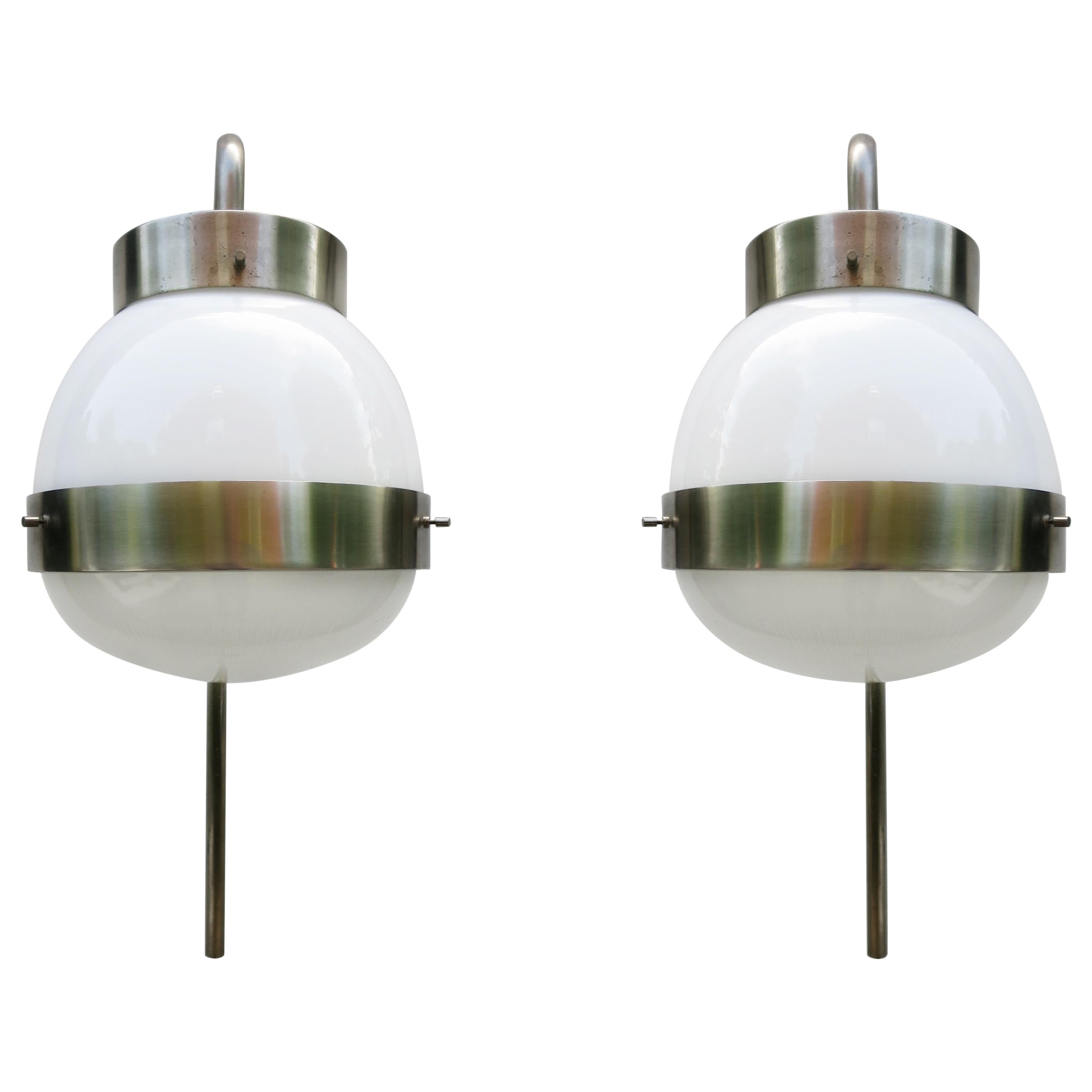 Pair of Sergio Mazza "Delta" Sconces