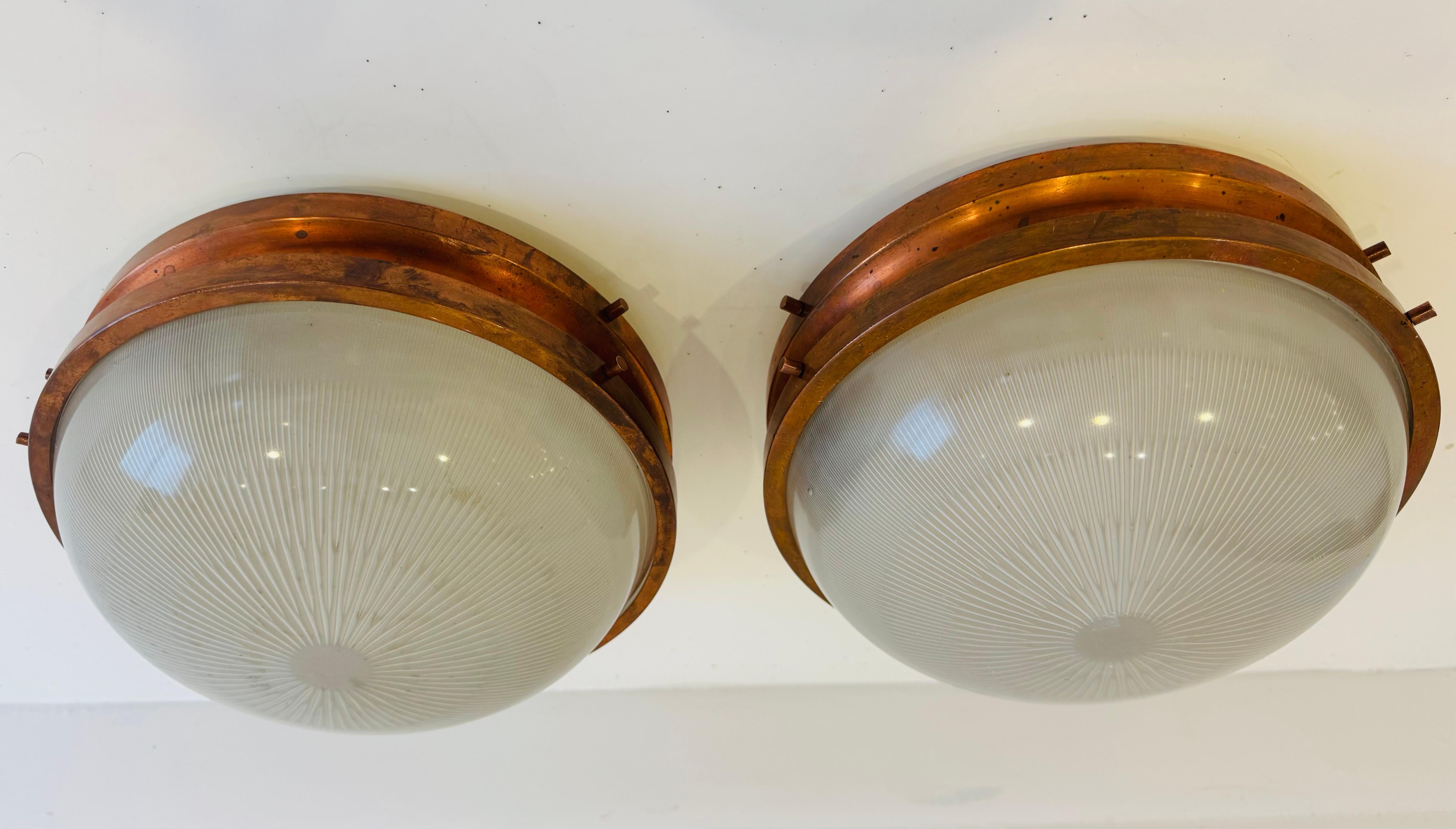 Paire d'affleurants Sergio Mazza AND Light Italie milieu de siècle en vente 5