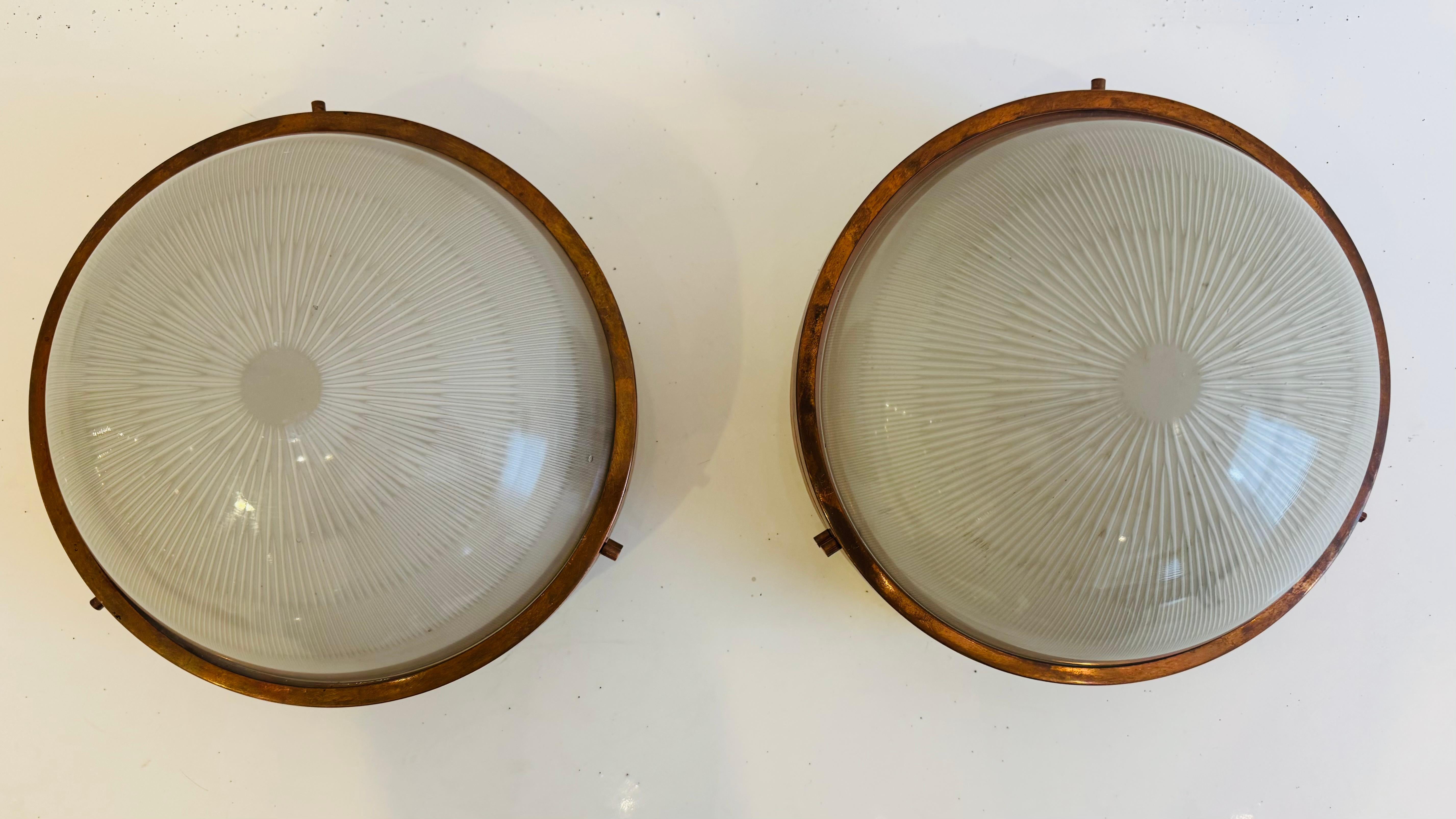 Paire d'affleurants Sergio Mazza AND Light Italie milieu de siècle en vente 7