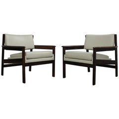 Pair of Sergio Rodrigues 'Drummond' Armchairs