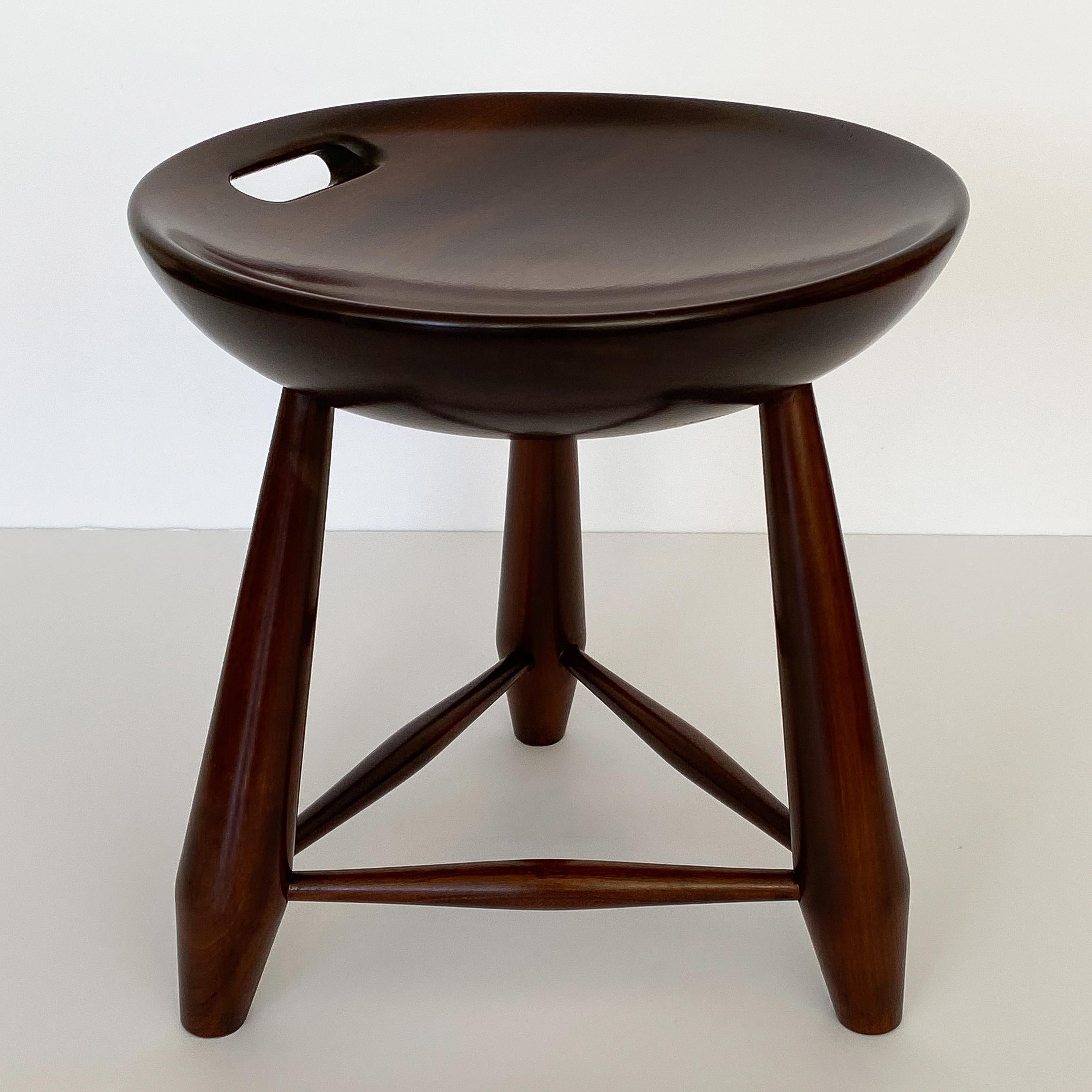 Paar Mocho-Hocker von Sergio Rodrigues aus brasilianischem Jacarandá (Jacaranda)