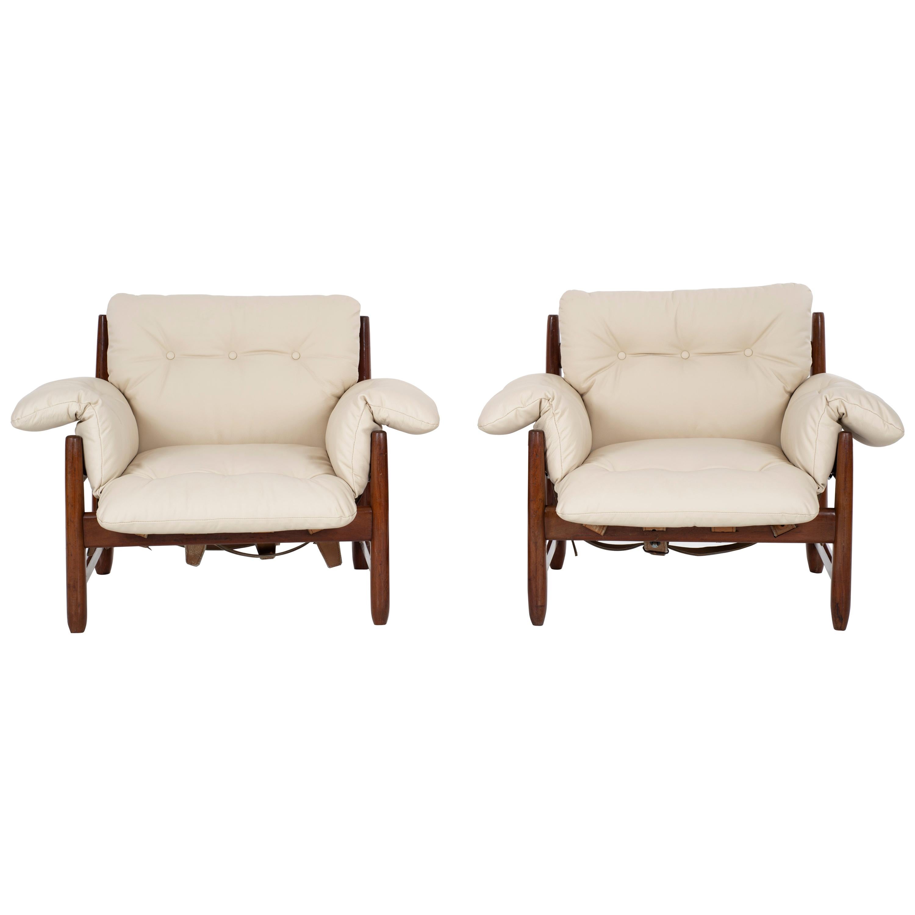 Pair of Sergio Rodrigues "Mole" Armchairs