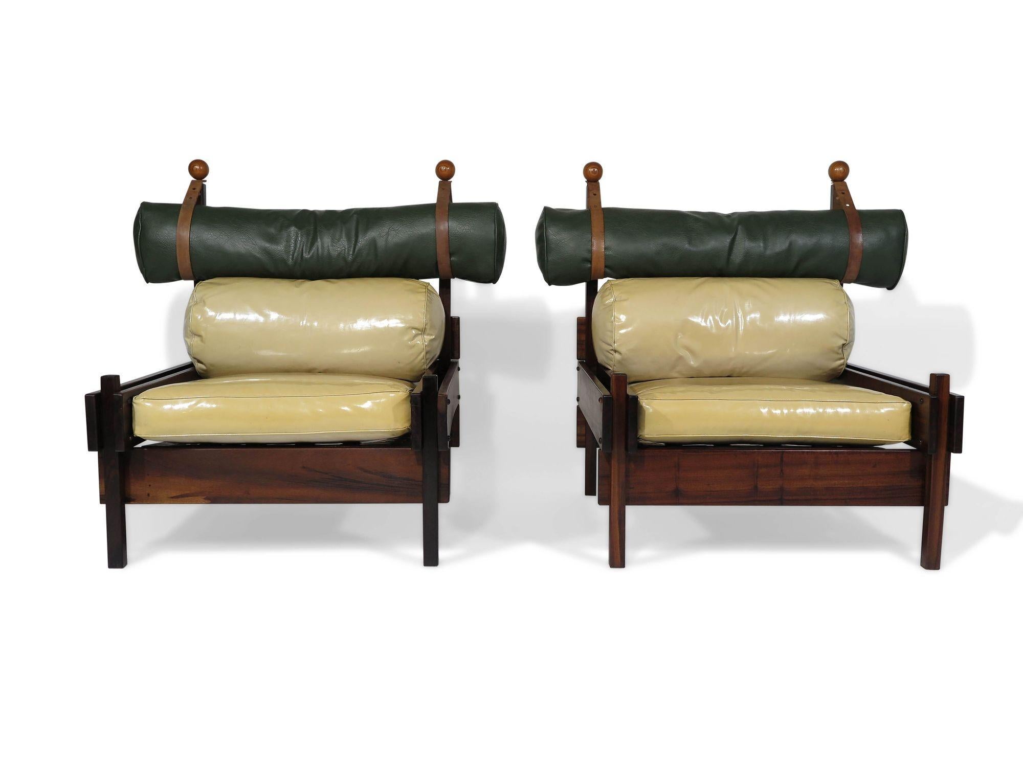 Paire de fauteuils de salon Tonico de Sergio Rodrigues, 1962, Brésil en vente 4