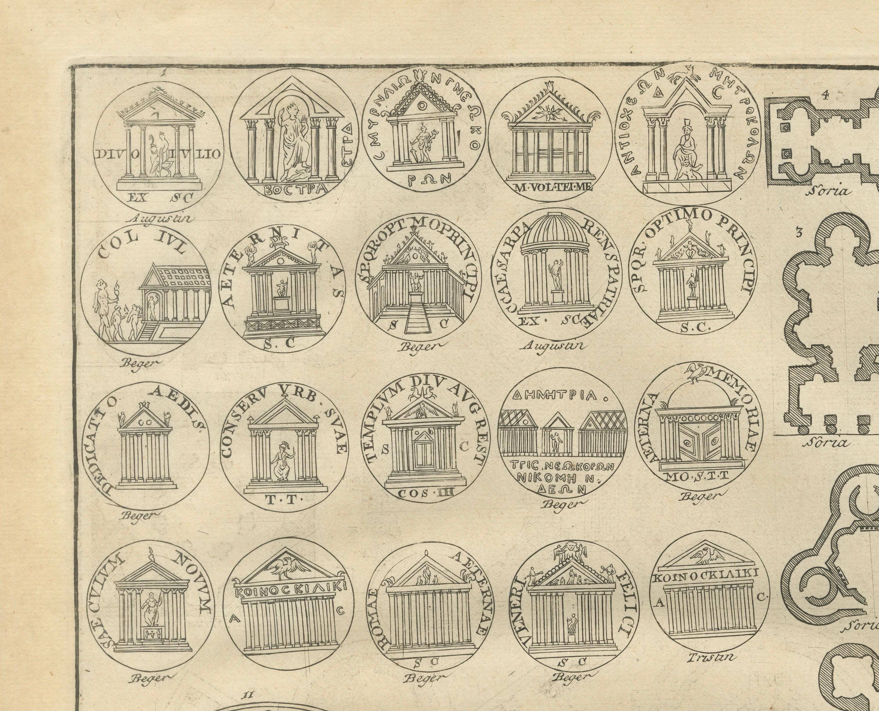 Pair of Serlio Architectural Plan Engravings, Neoclassical, c.1721