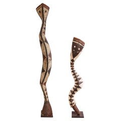 Pair of Serpent Headdresses by Baga artists from Guinea, Early 20th Century