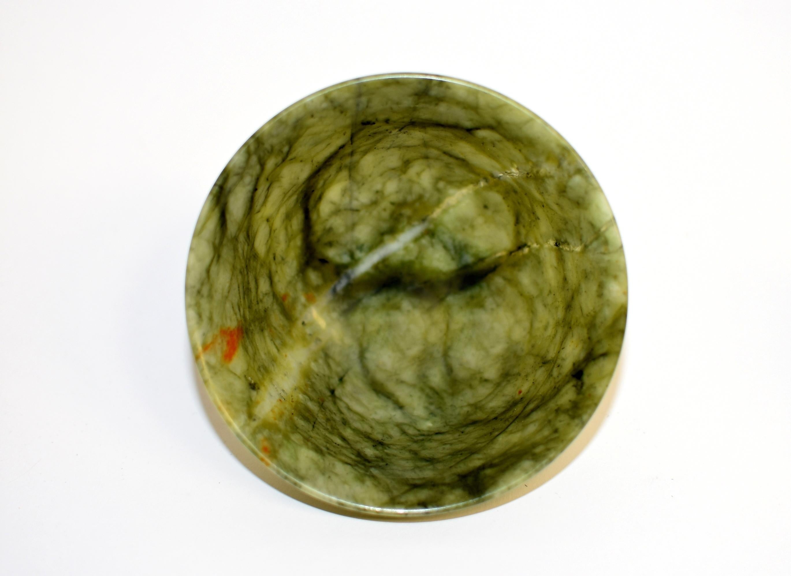 Pair of Serpentine Bowls Heaven and Earth 10