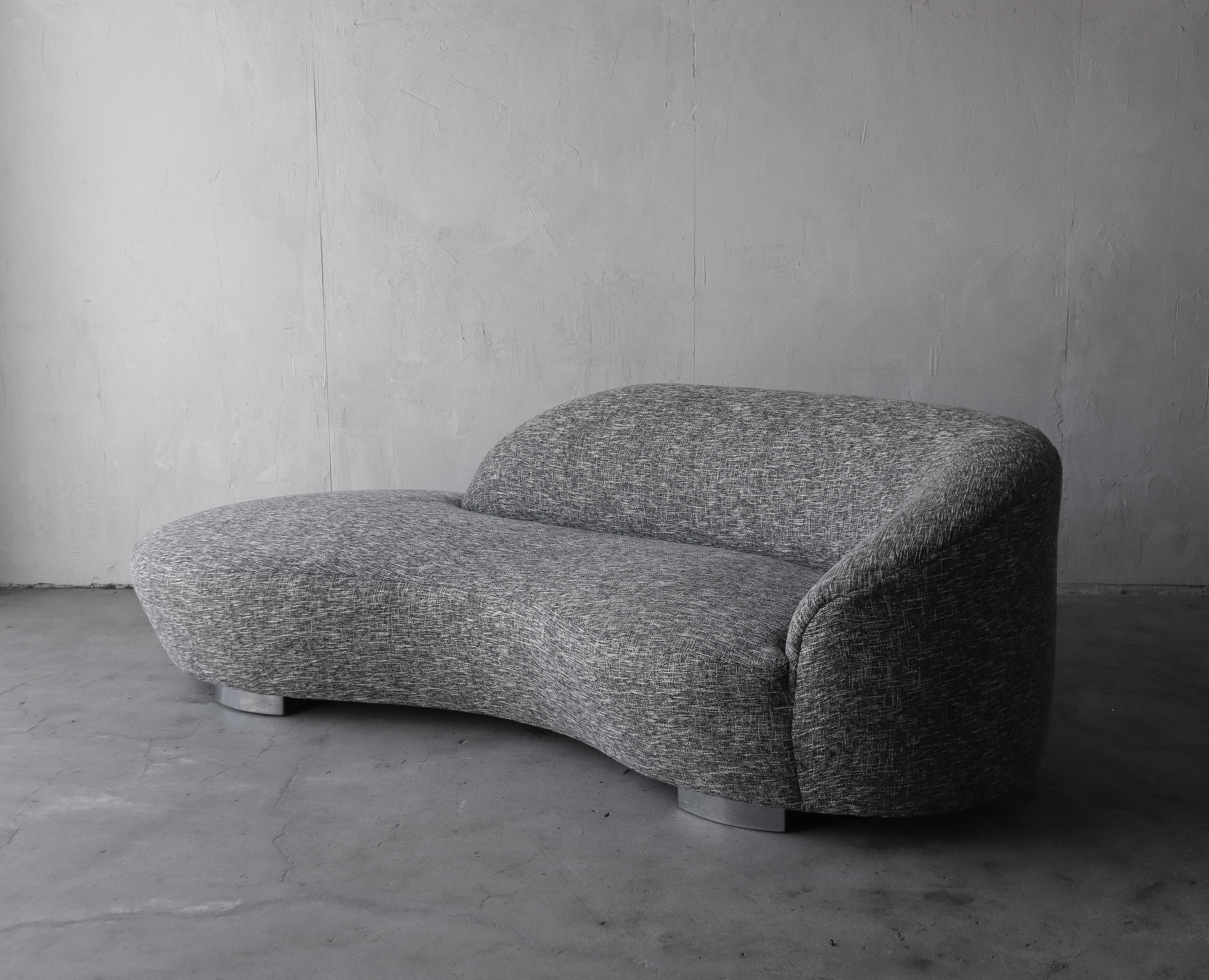 Fabric Serpentine Cloud Sofas, 2 Available