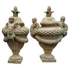PAIR OF SERRISTORI FAMILY VASE 21th Century