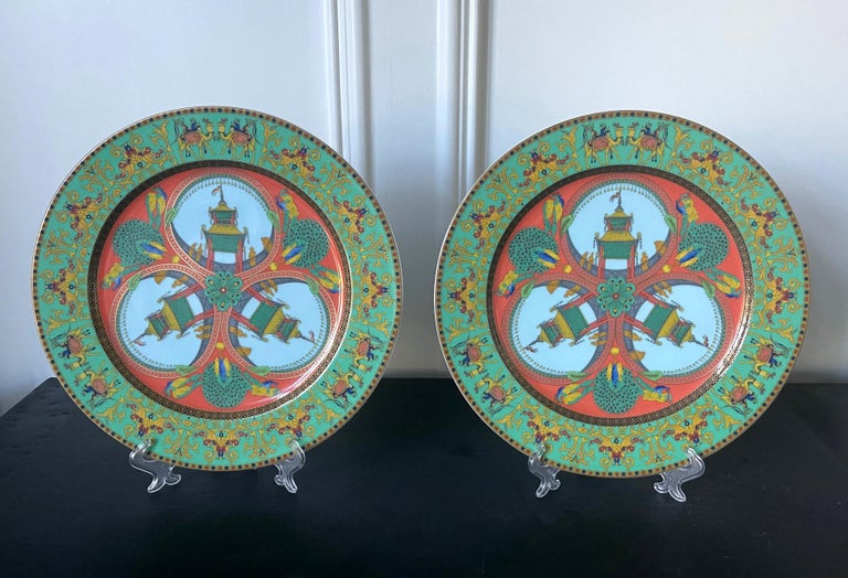 Pair of Serving Platters by Versace for Rosenthal For Sale at 1stDibs
