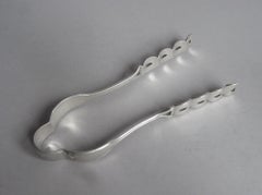 Pair of Serving Tongs Made in London by Francis Higgins, 1855