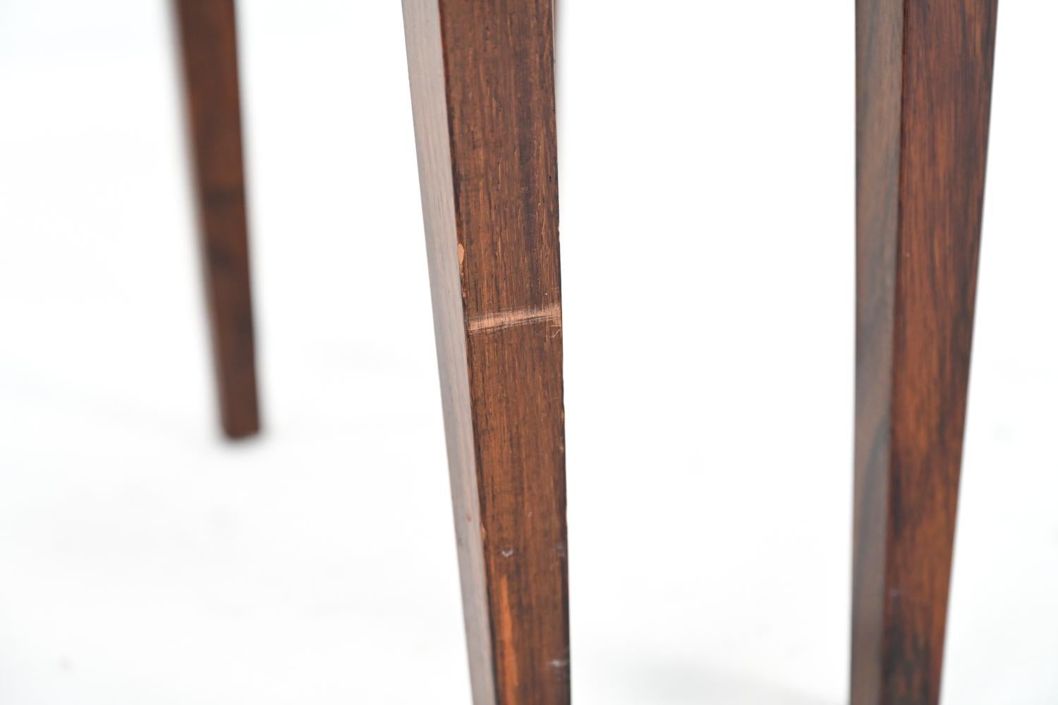Pair of Severin Hansen for Haslev Rosewood Side Tables, 1960's 3
