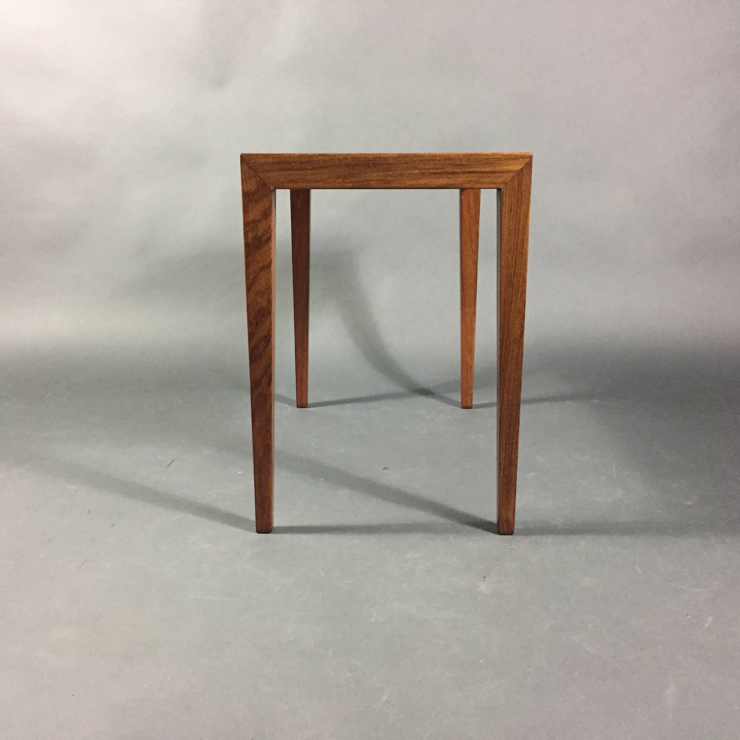 Pair of Severin Hansen Rosewood End Tables, Denmark, 1960s For Sale 2