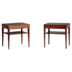 Pair of Severin Hansen Rosewood Nightstands, 1950s