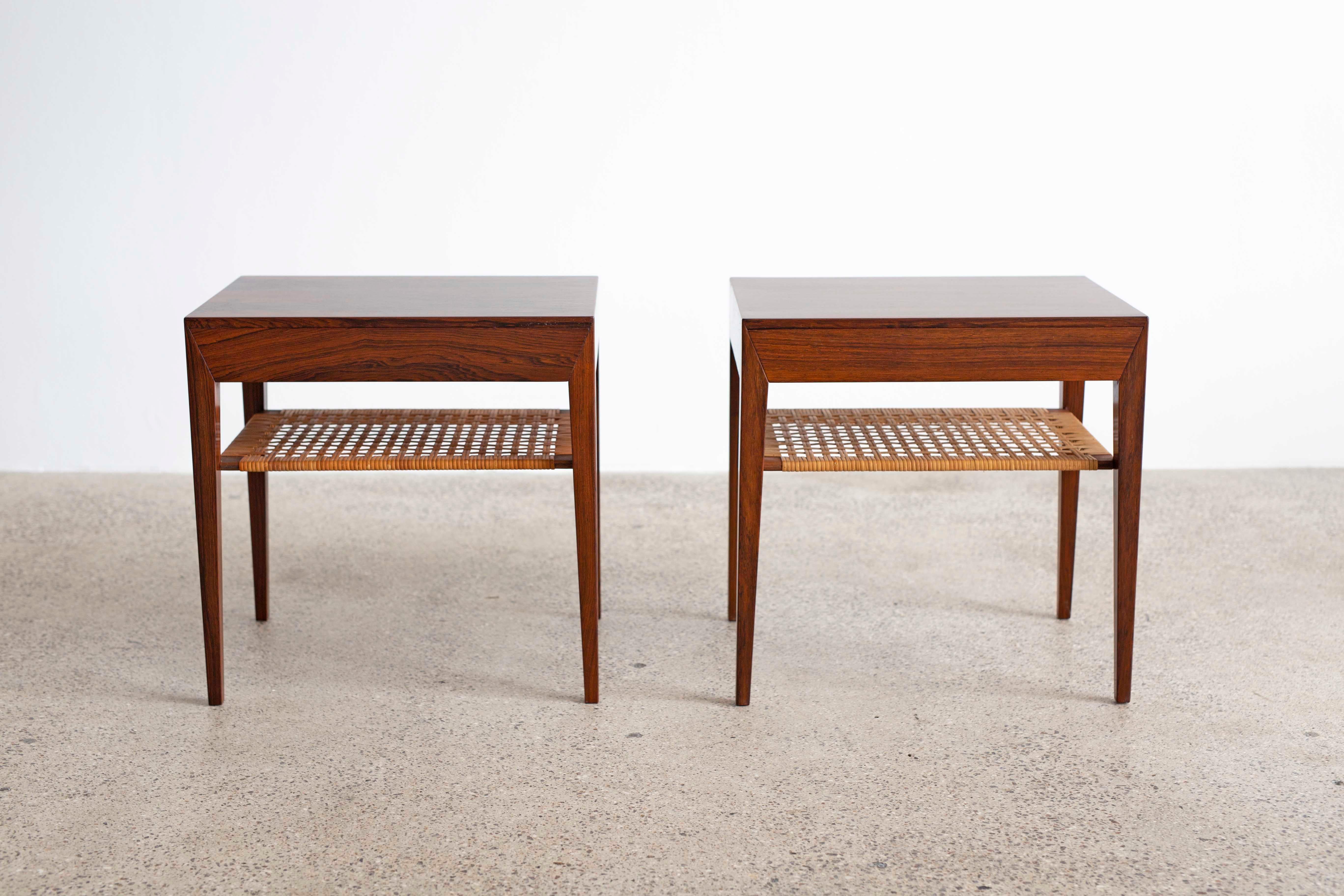 Pair of Severin Hansen Rosewood Side Tables 2