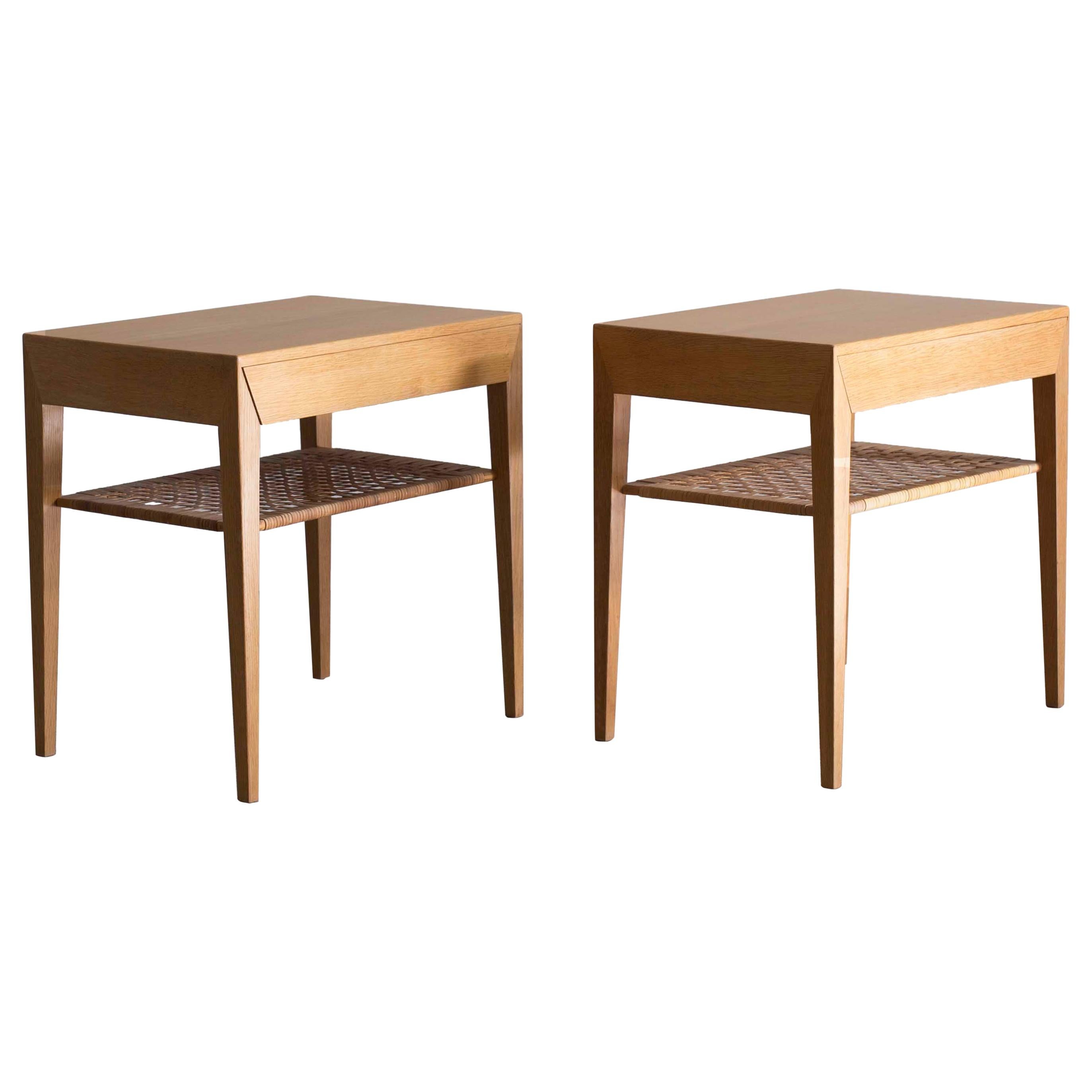 Pair of Severin Hansen Side Tables for Haslev
