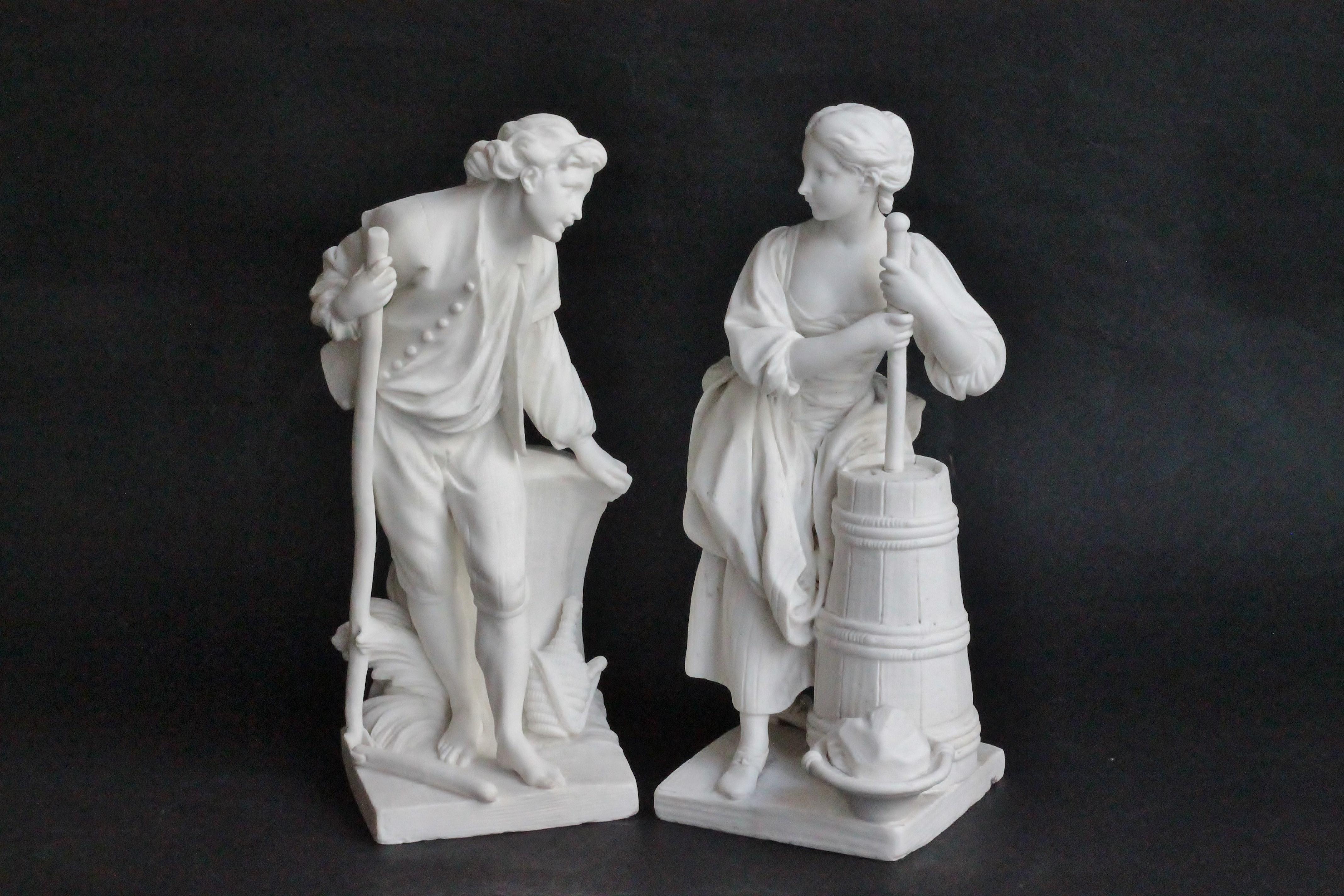 A pair of Sèvres figure of 