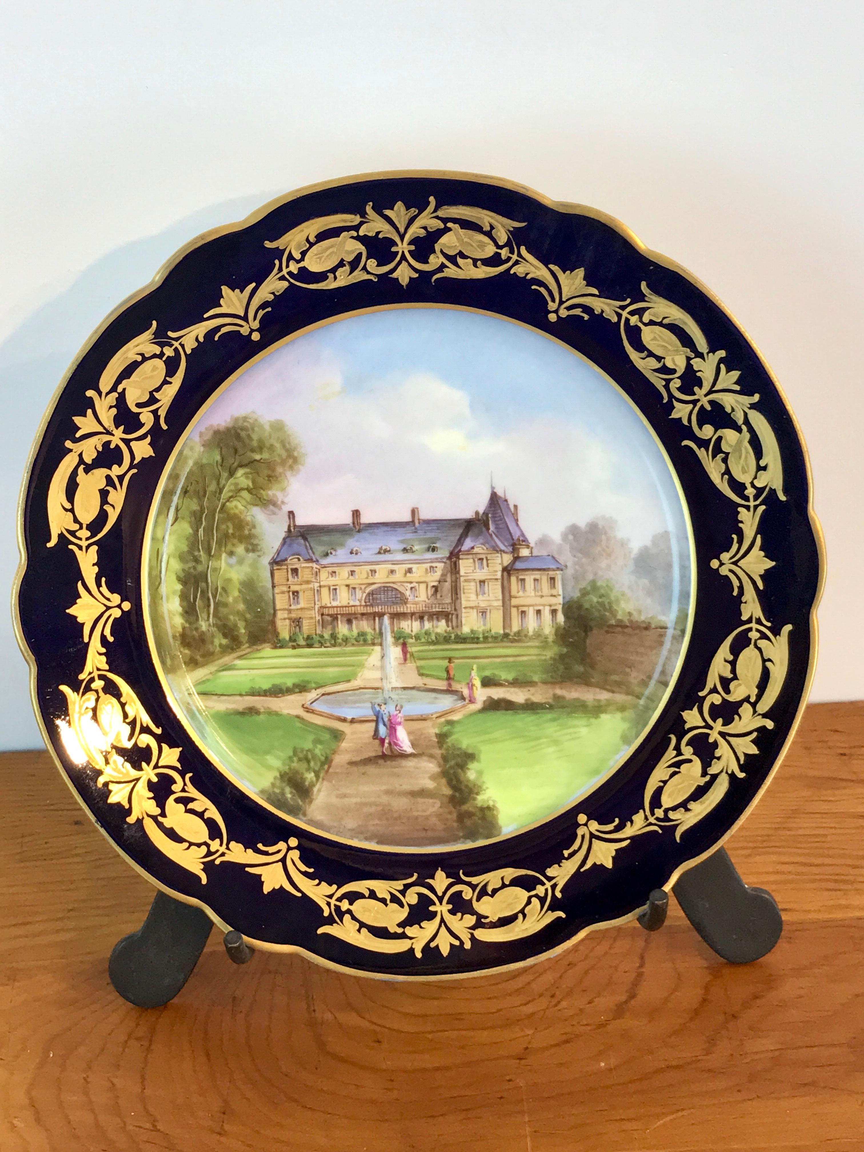 Pair of Sevres Chateau Plates 4