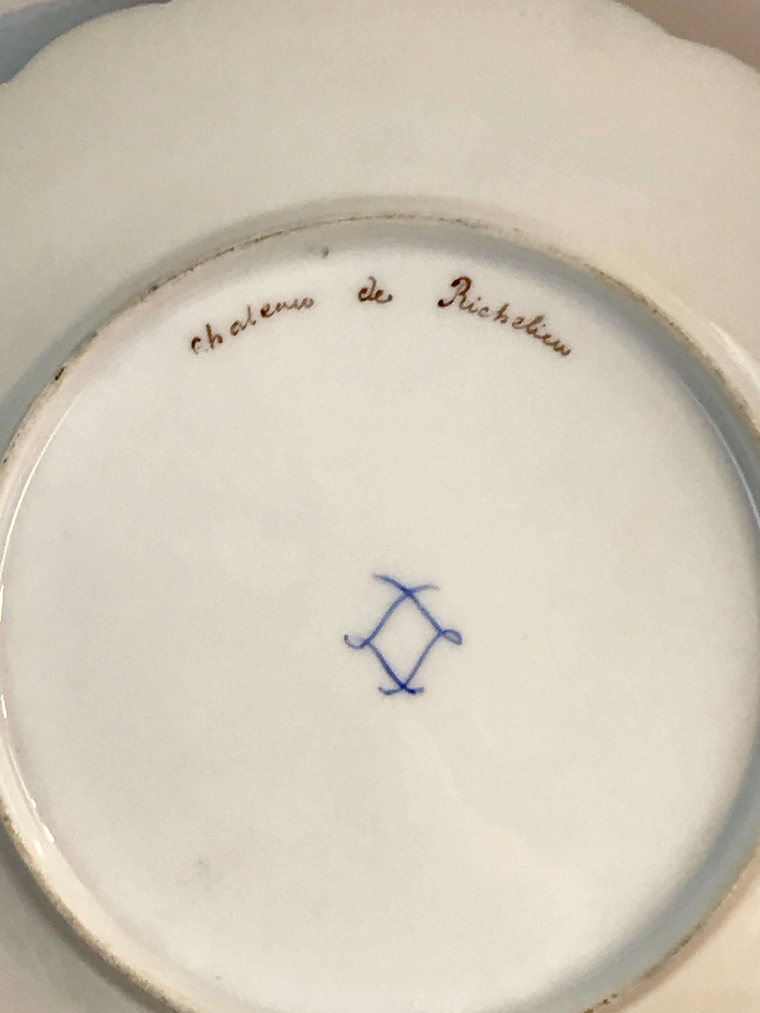 Pair of Sevres Chateau Plates 5
