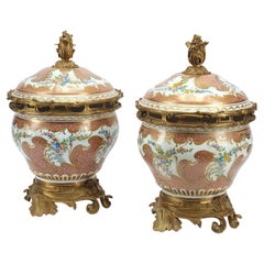 Pair of Sèvres Porcelain and Ormolu Potpourri, 19th Century French