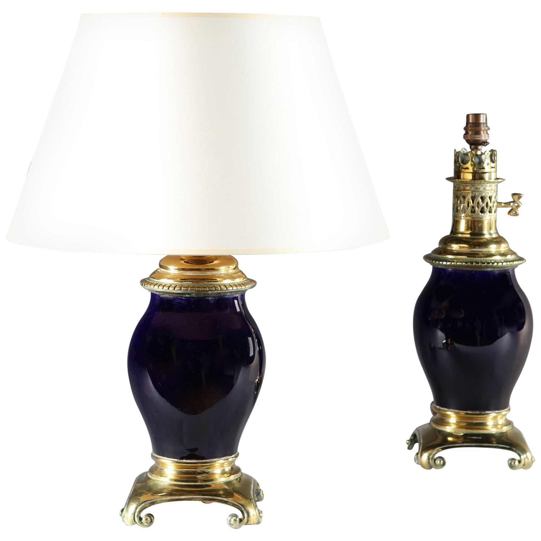 Pair of Sèvres Porcelain Lamps