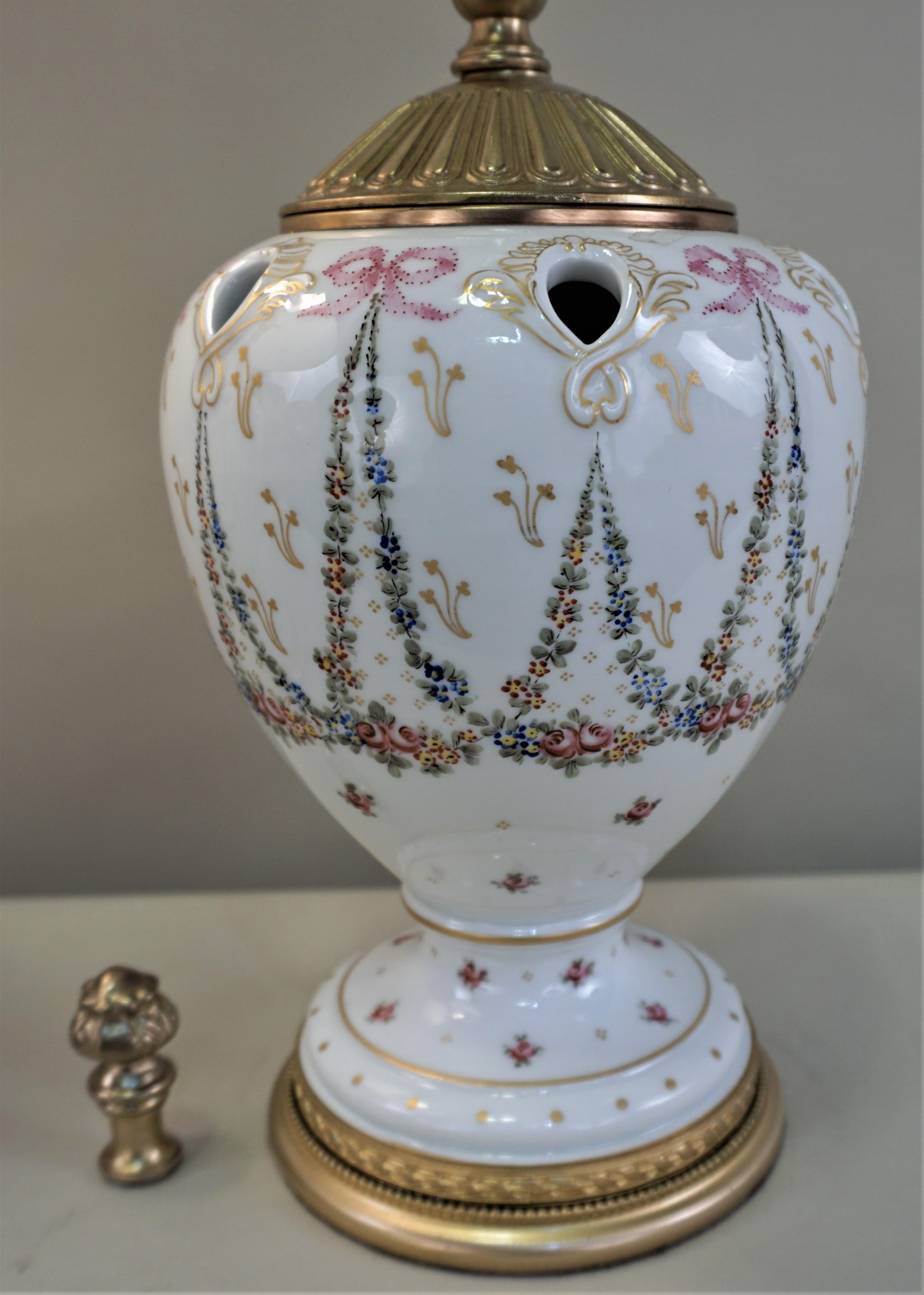 French Pair of Sèvres Porcelain Table Lamps