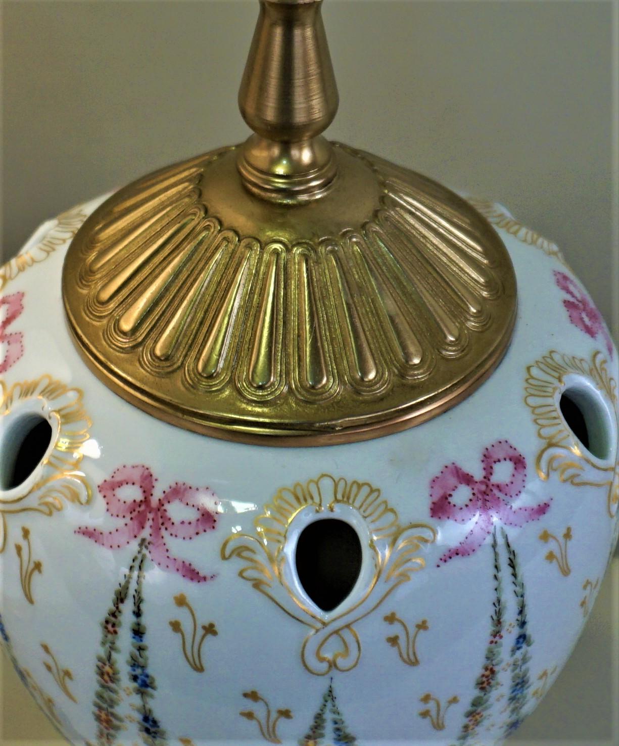 Pair of Sèvres Porcelain Table Lamps In Good Condition In Fairfax, VA