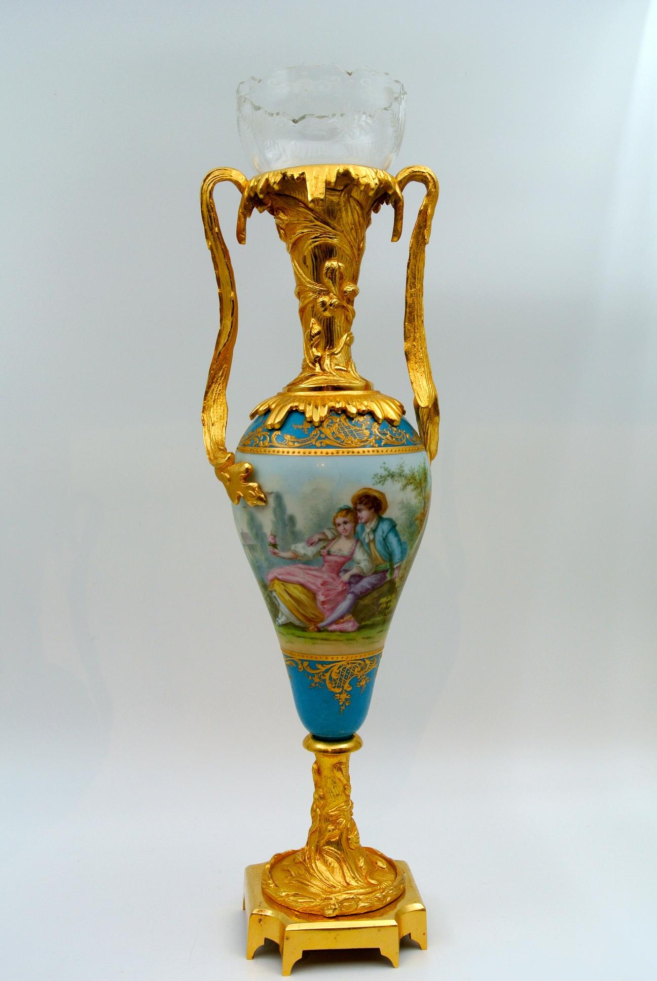 Napoleon III Pair of Sèvres Porcelain Vases