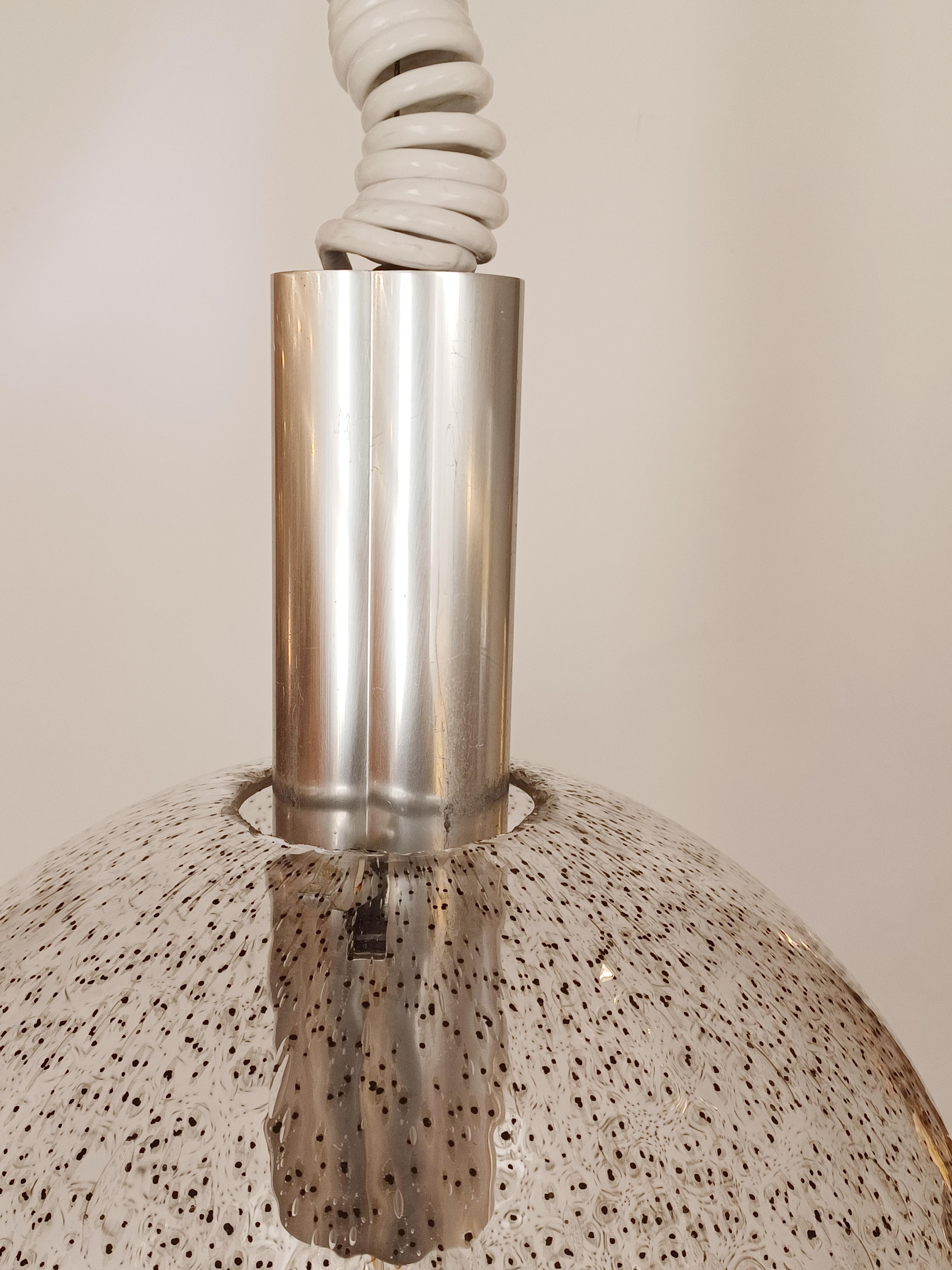 Italian Pair of “Sfera” Pendant Lamps by Tobia Scarpa for Flos, Italy 1960s For Sale