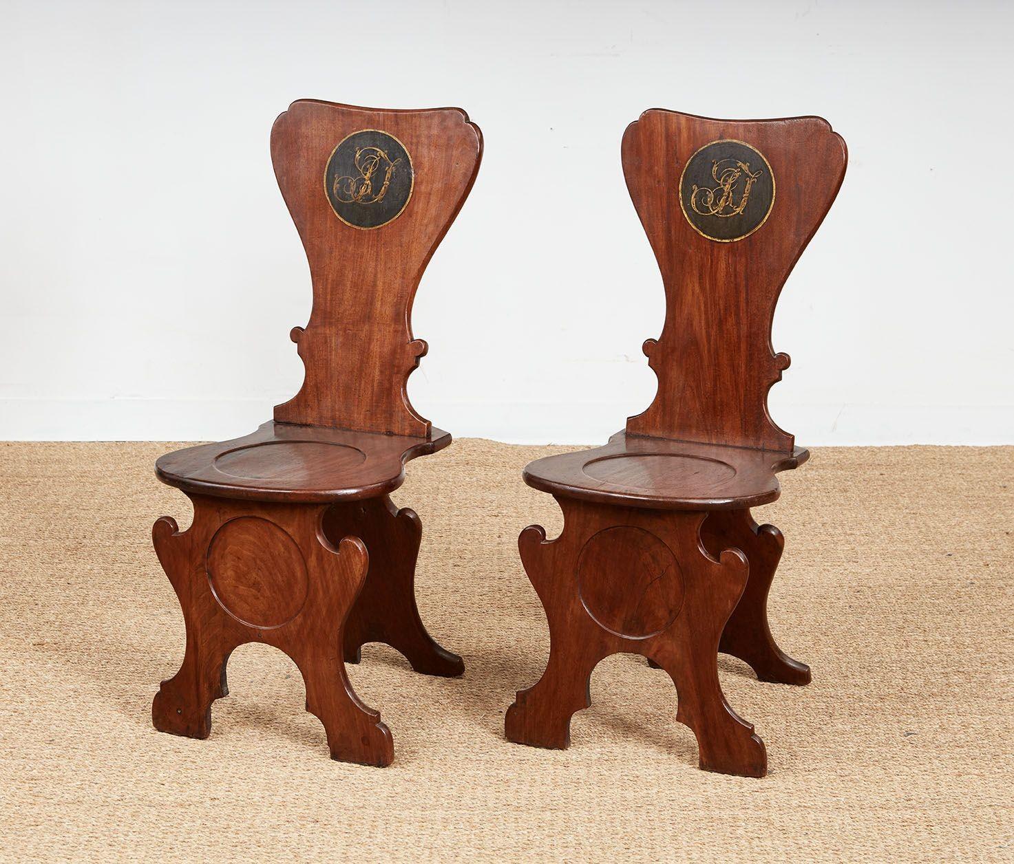 Paar Sgabello Hall Stühle im Angebot 3