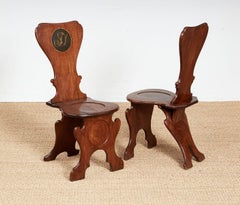 Pair of Sgabello Hall Chairs