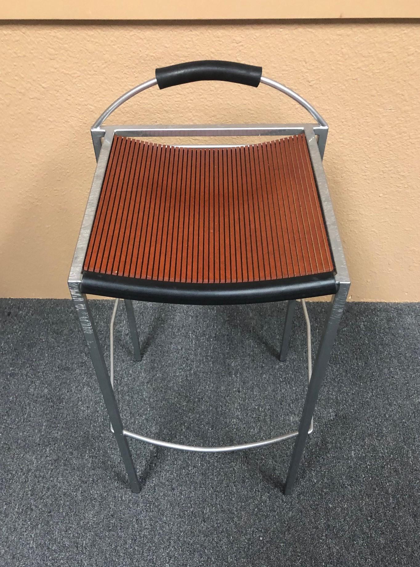 Pair of Sgabello Stools by Maurizio Peregalli for Zeus In Good Condition In San Diego, CA