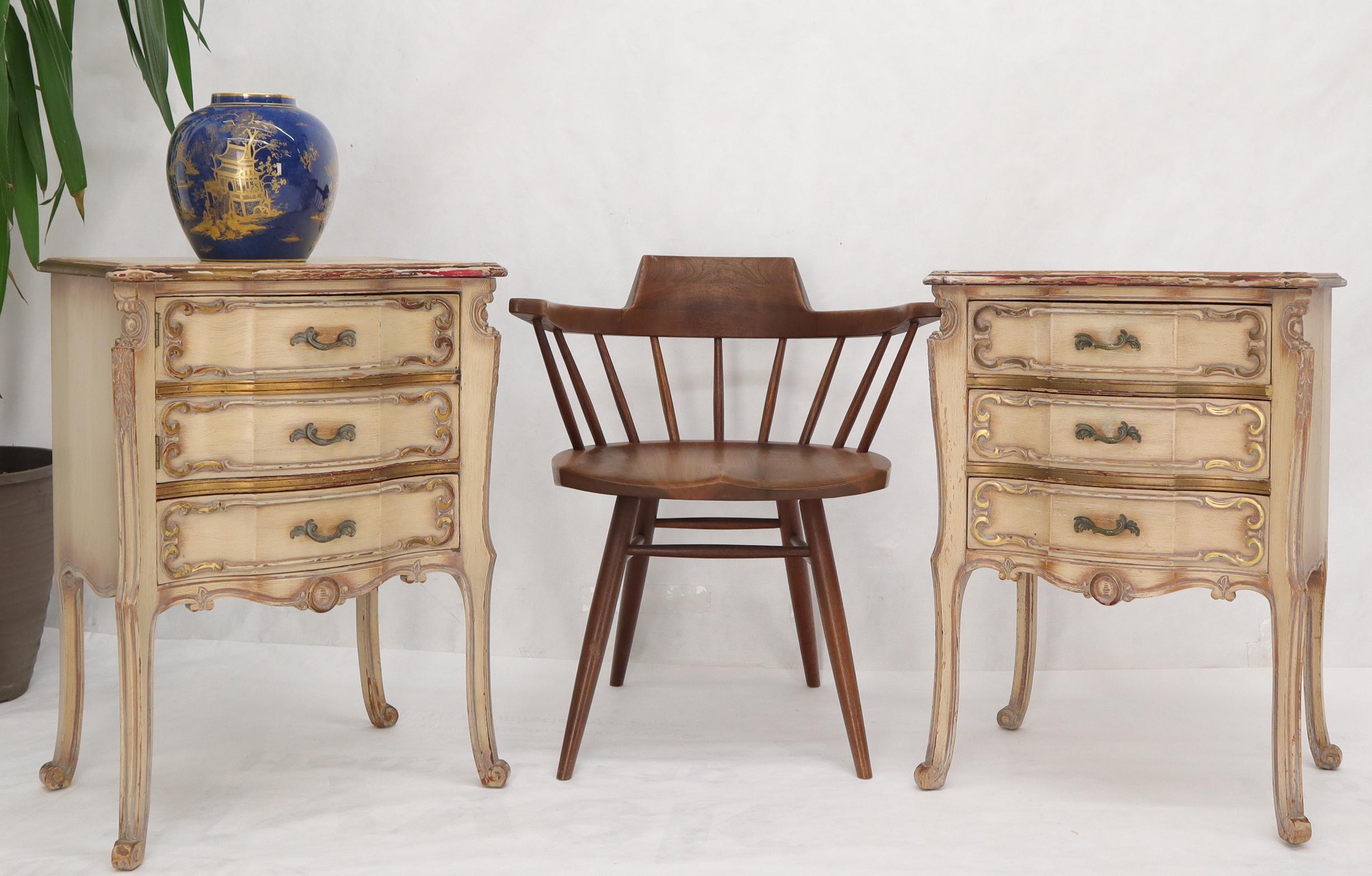 vintage french provincial end tables