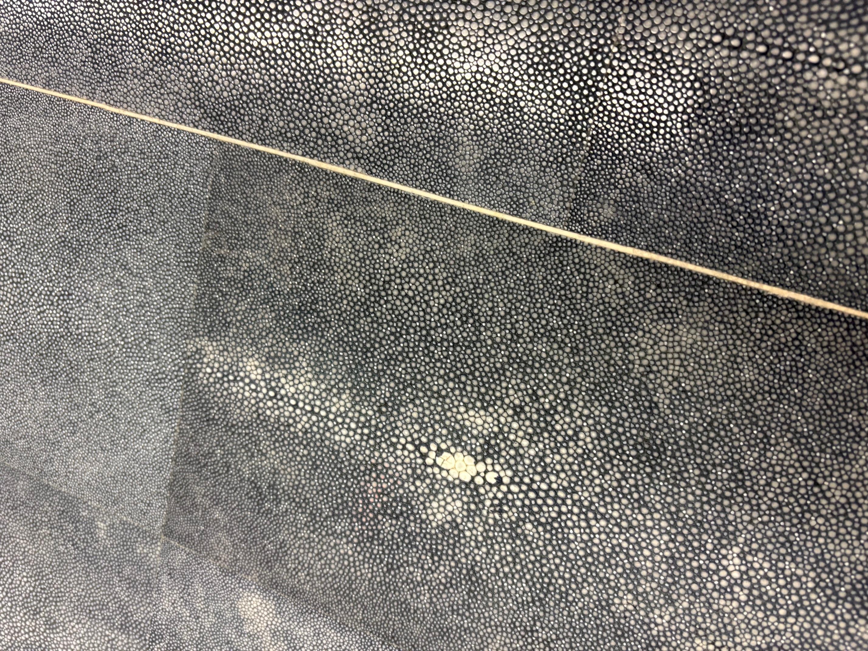 Pair of Shagreen and Tessellated Side Tables by Karl Springer For Sale 3